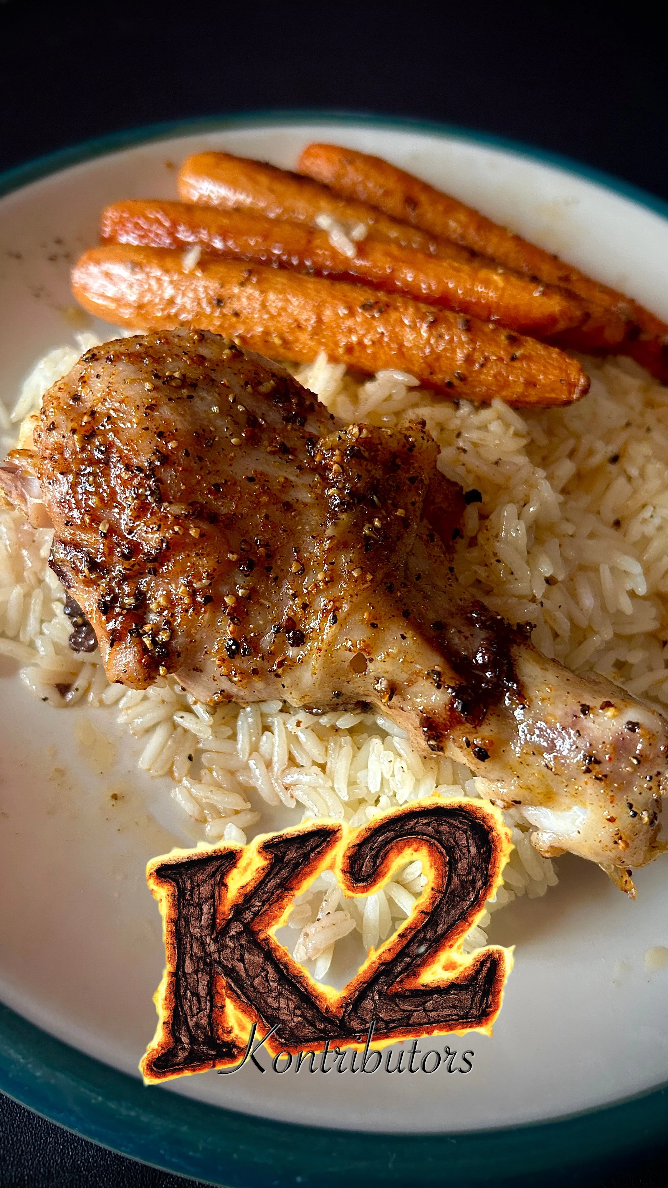 Chicken and Carrots by Robyn K