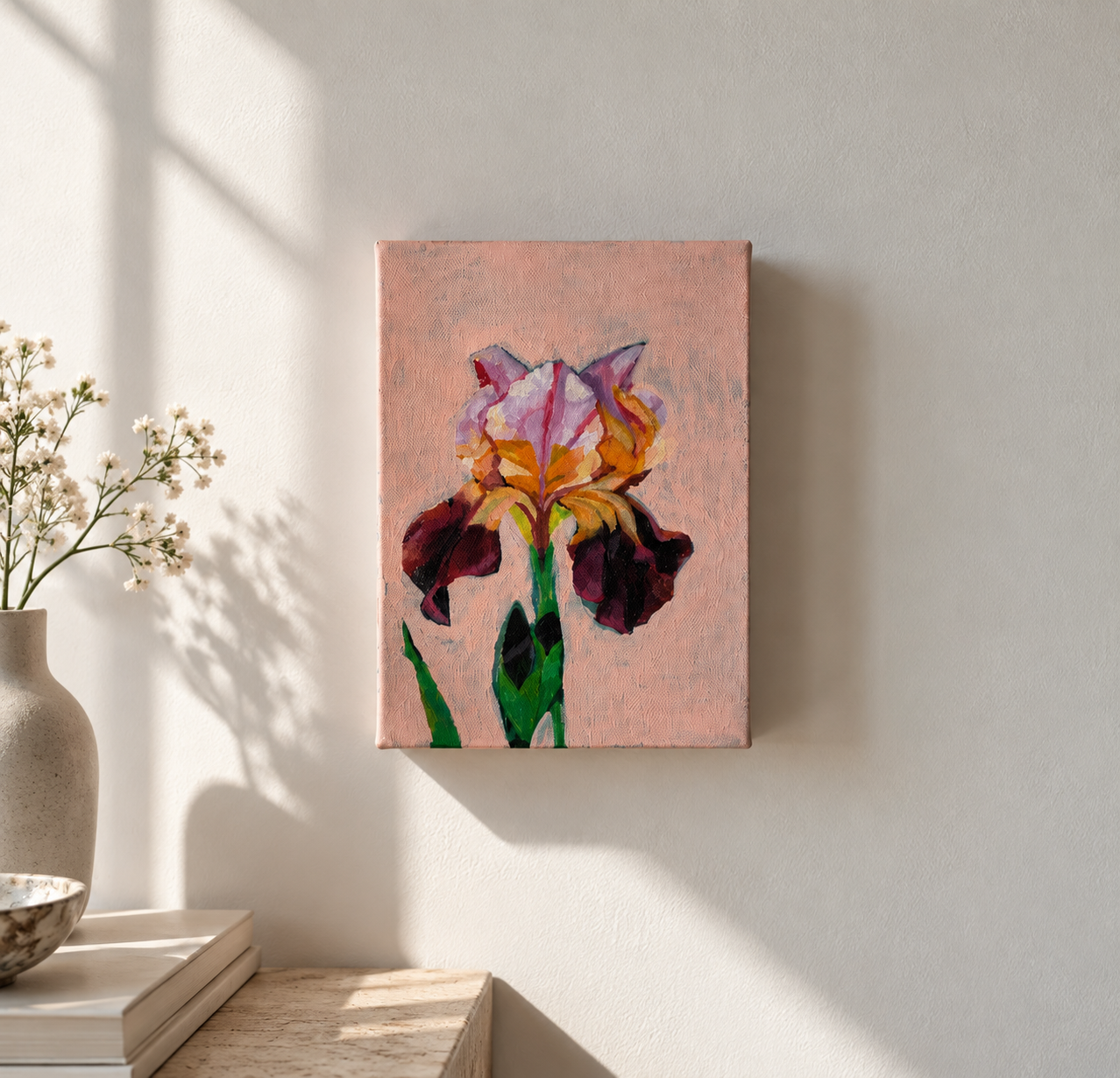 Minimalist Gallery Wall with Iris Painting (1).png