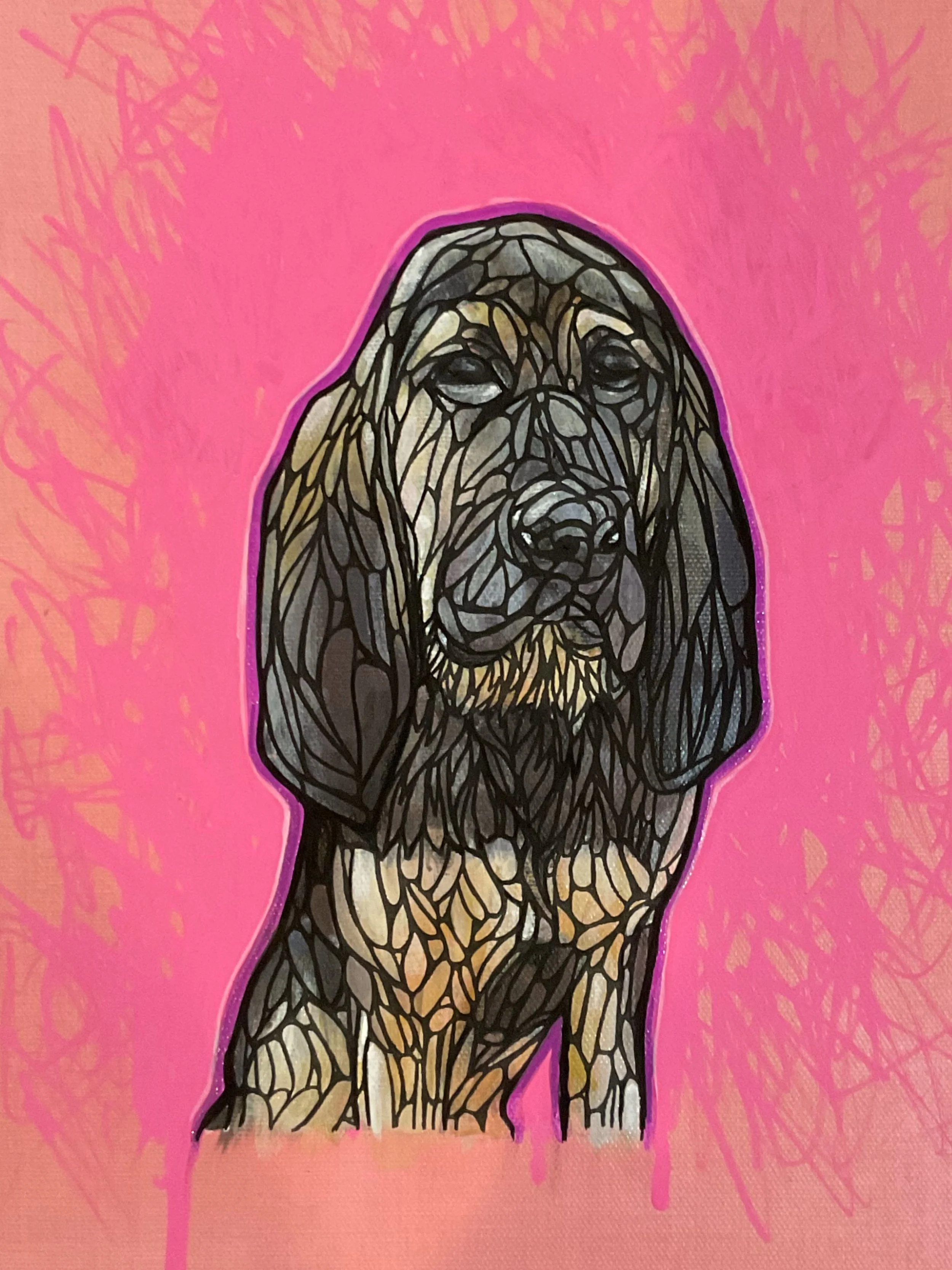 "Daisy"
8"x 14"
Acrylic and ink