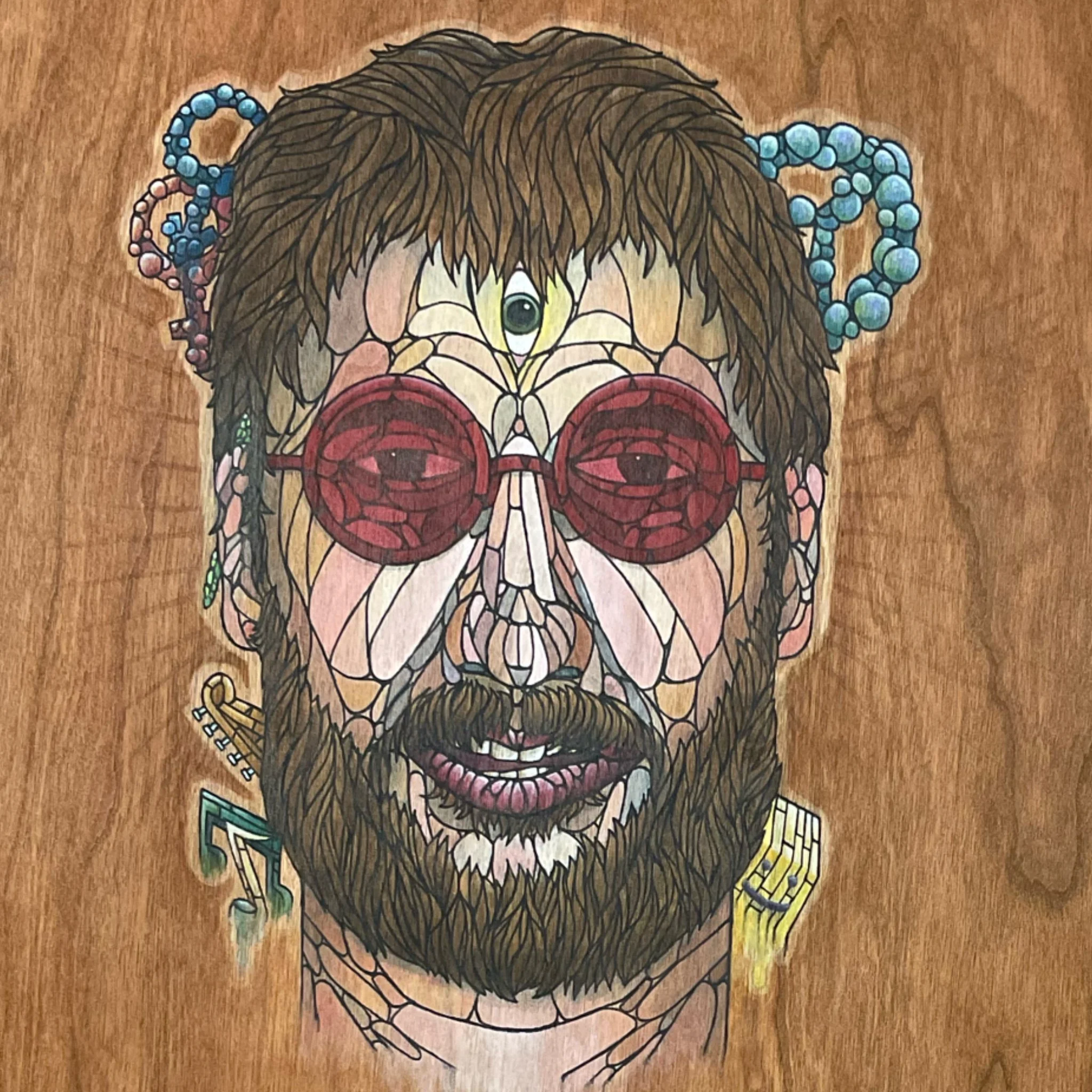 "The Seventies"
11"x16"
Acrylic on wood venner