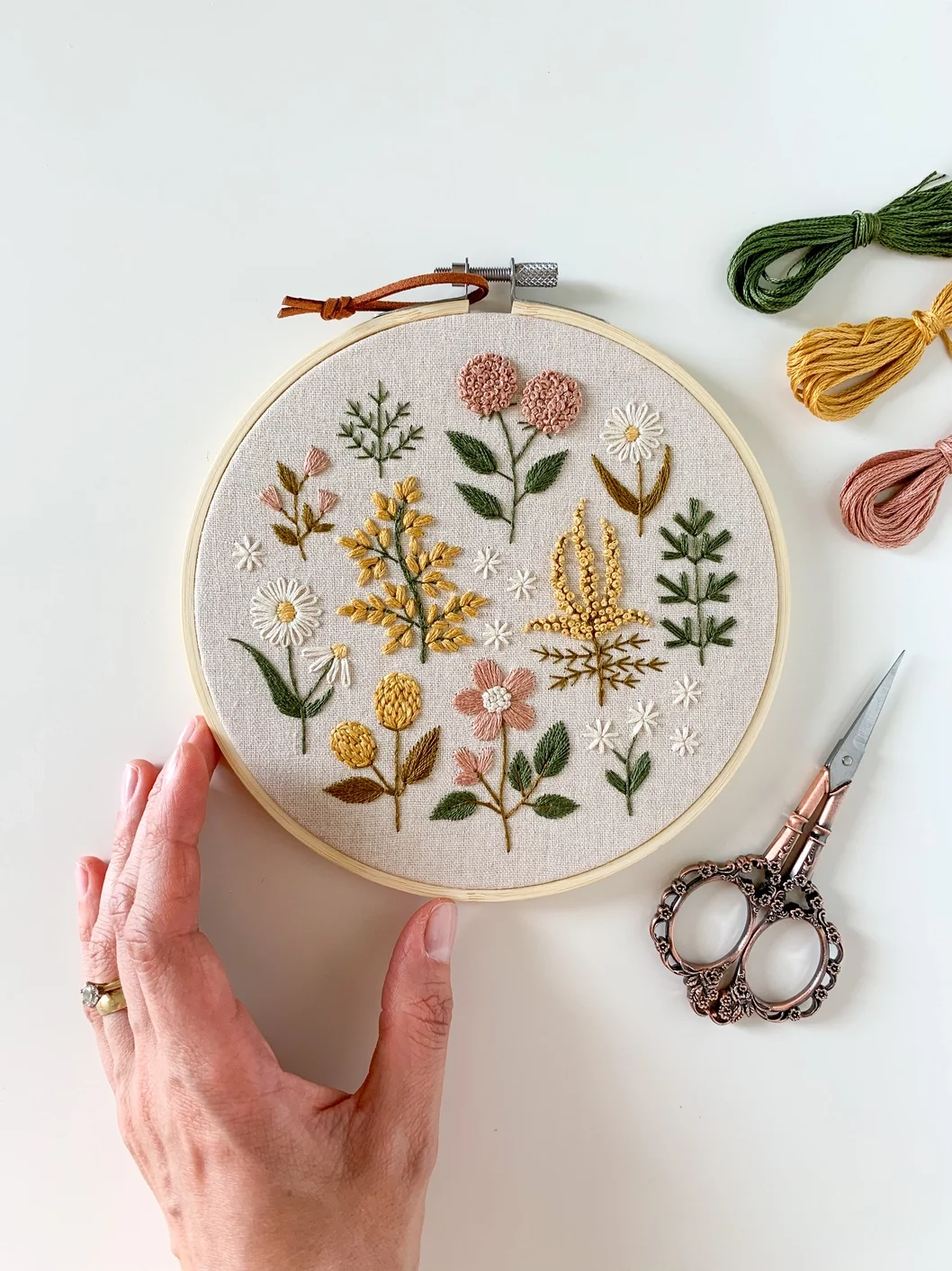 Floral Embroidery Kit