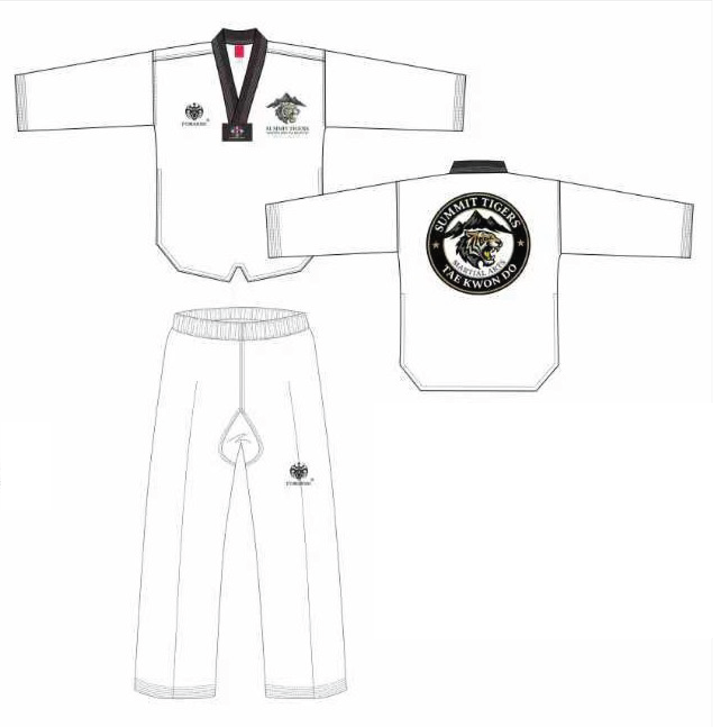 Summit Tigers Black Belt Uniform