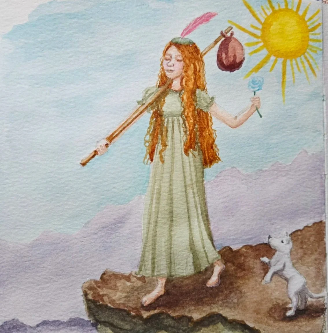 Tarot Series: The Fool - watercolor