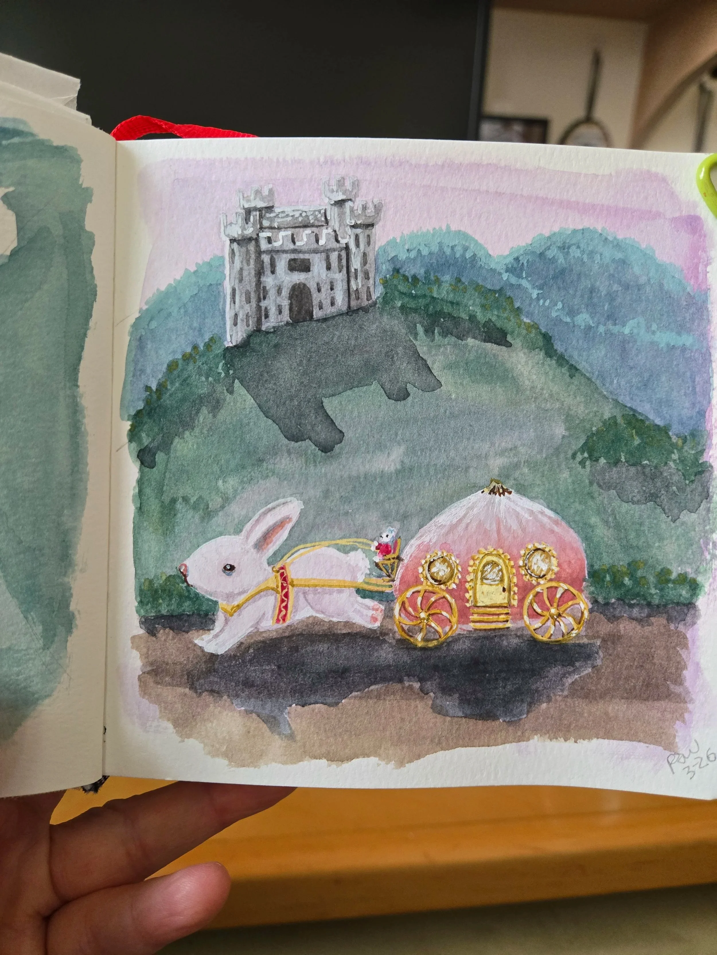 Fairytale Gouache Painting