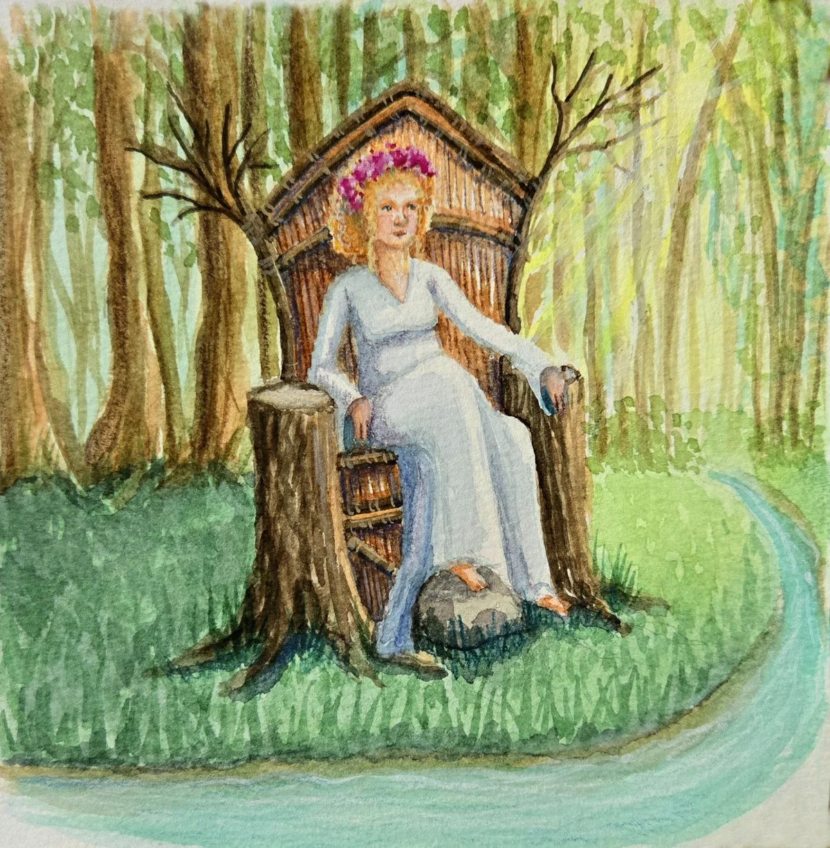 Tarot Series: The Empress  - watercolor