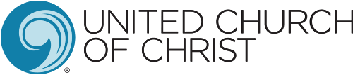 United Church of Christ logo featuring a stylized swirl design and text