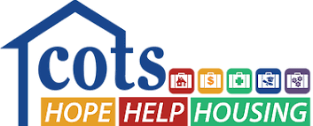 Cots Hope Help Housing logo with house outline and icons representing various social services.