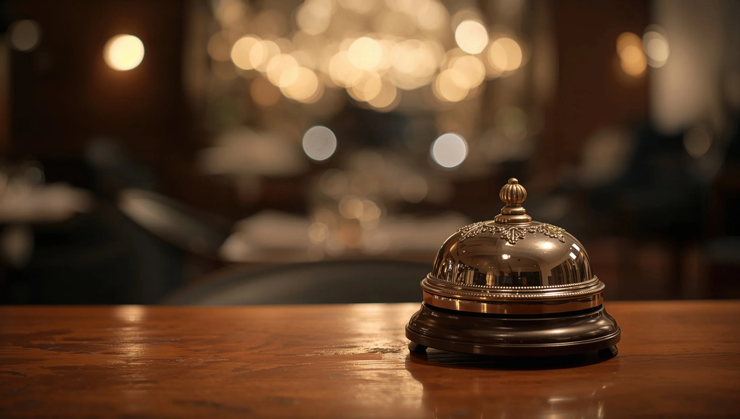 Hotel service bell representing the tourism and hospitality industry.