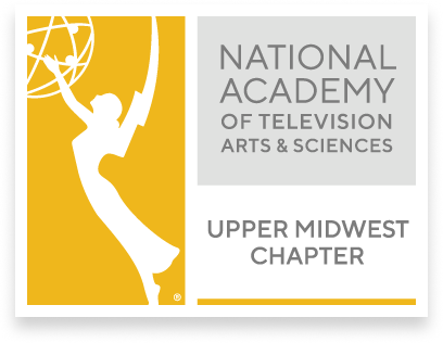 Logo of the National Academy of Television Arts & Sciences, Upper Midwest Chapter.