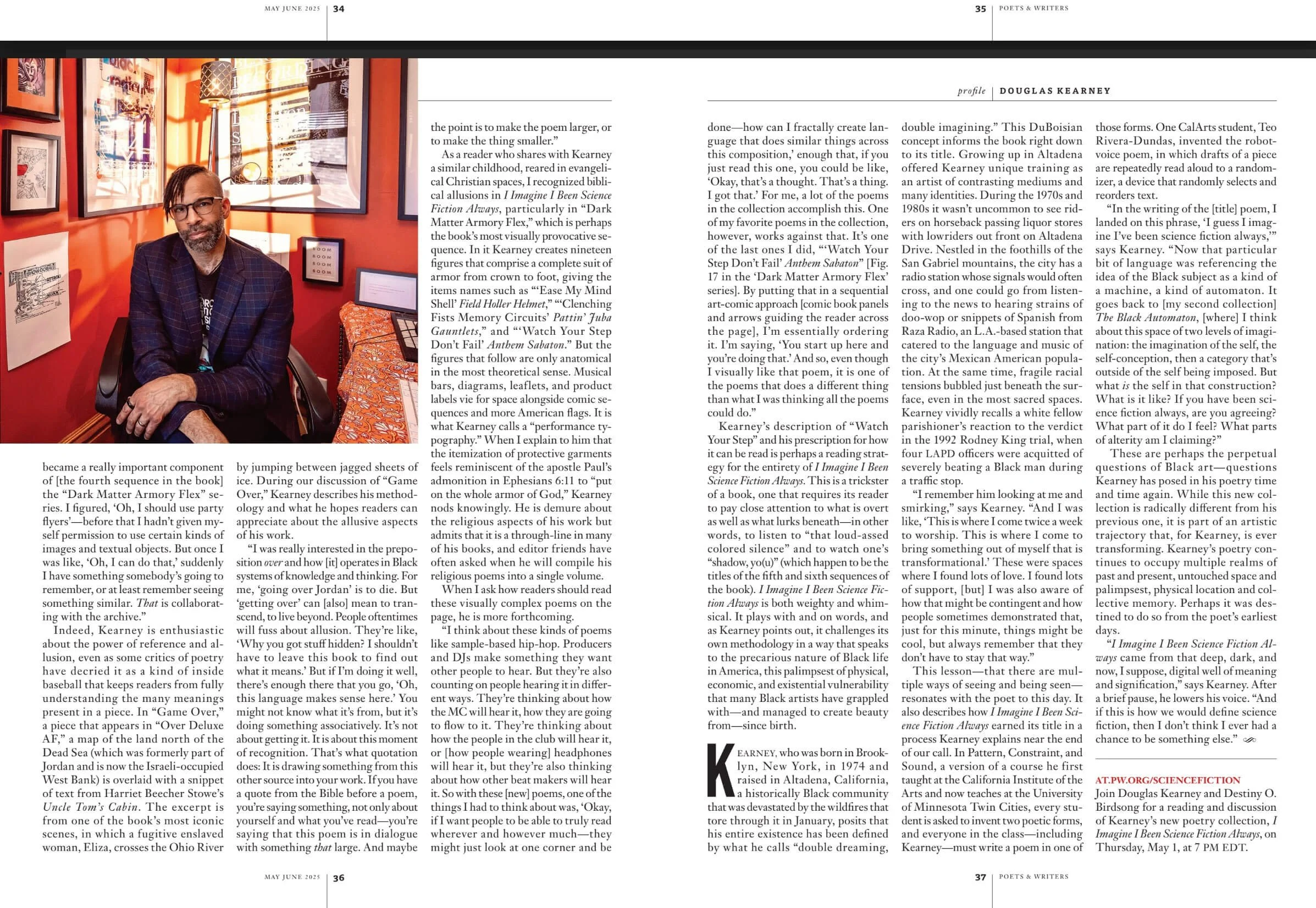 Poets & Writers - Douglas Kearney Cover & Spread by Minneapolis Portrait Photographer Krizia Studios11.jpg