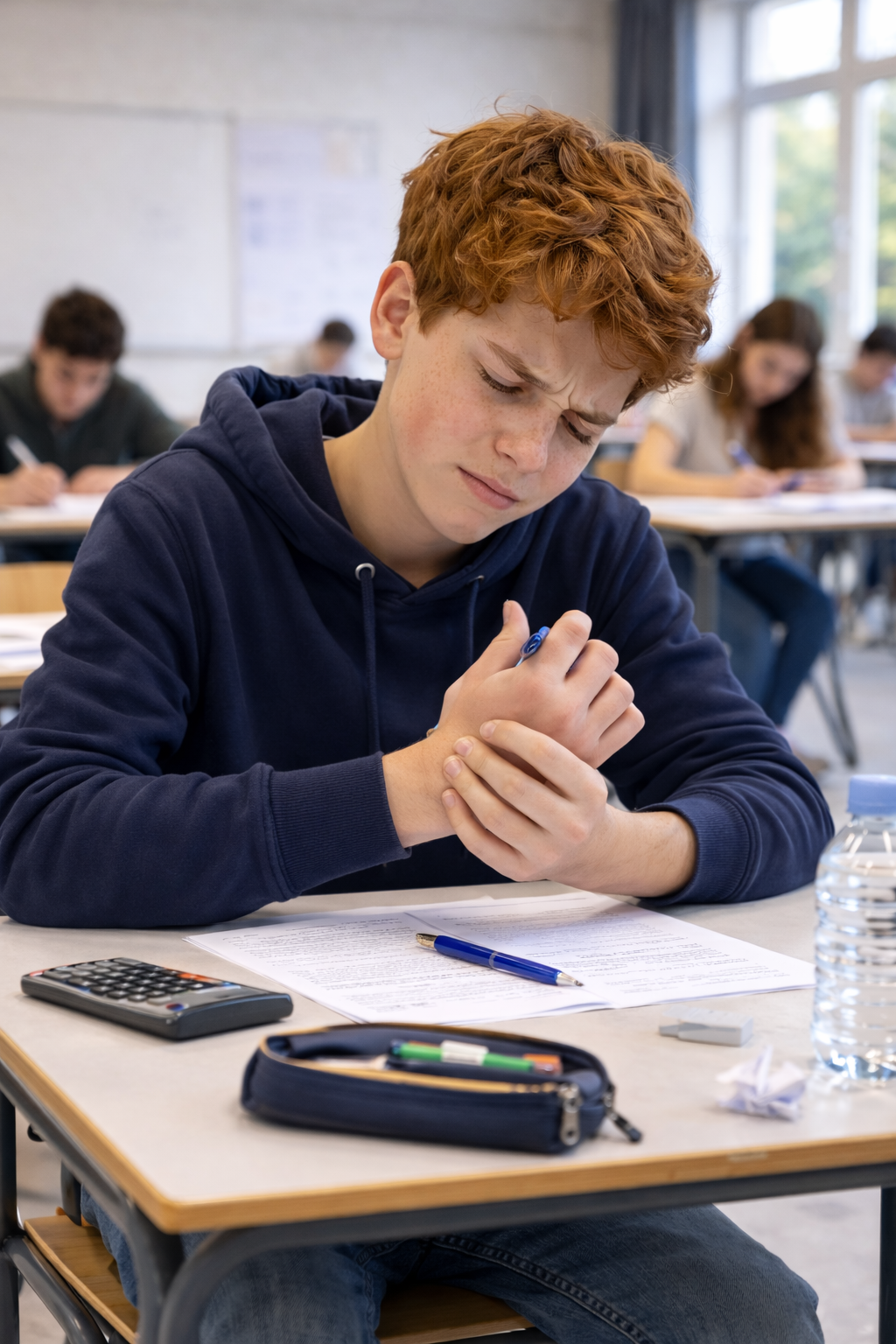 Mon enfant se plaint quand il écrit. Pourquoi?