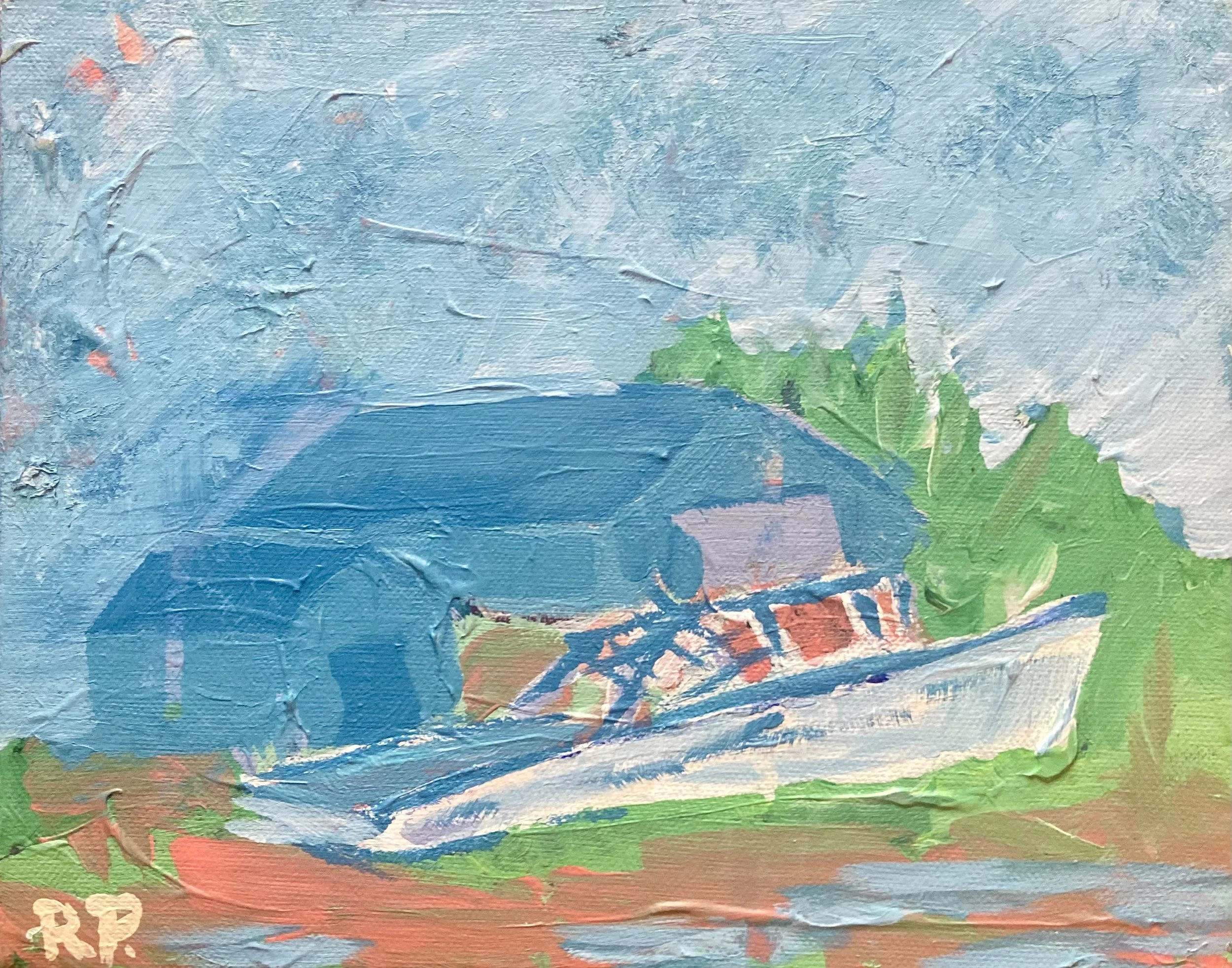 Abandoned Fishing Boat- Rotting Slowly in the Yard