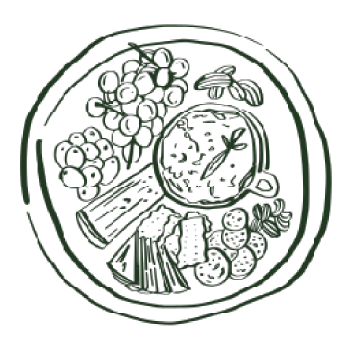 Meat and Greet charcuterie board illustration Midland Texas