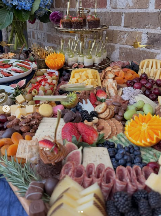 Meat and Greet dessert and charcuterie grazing spread for celebrations Midland TX