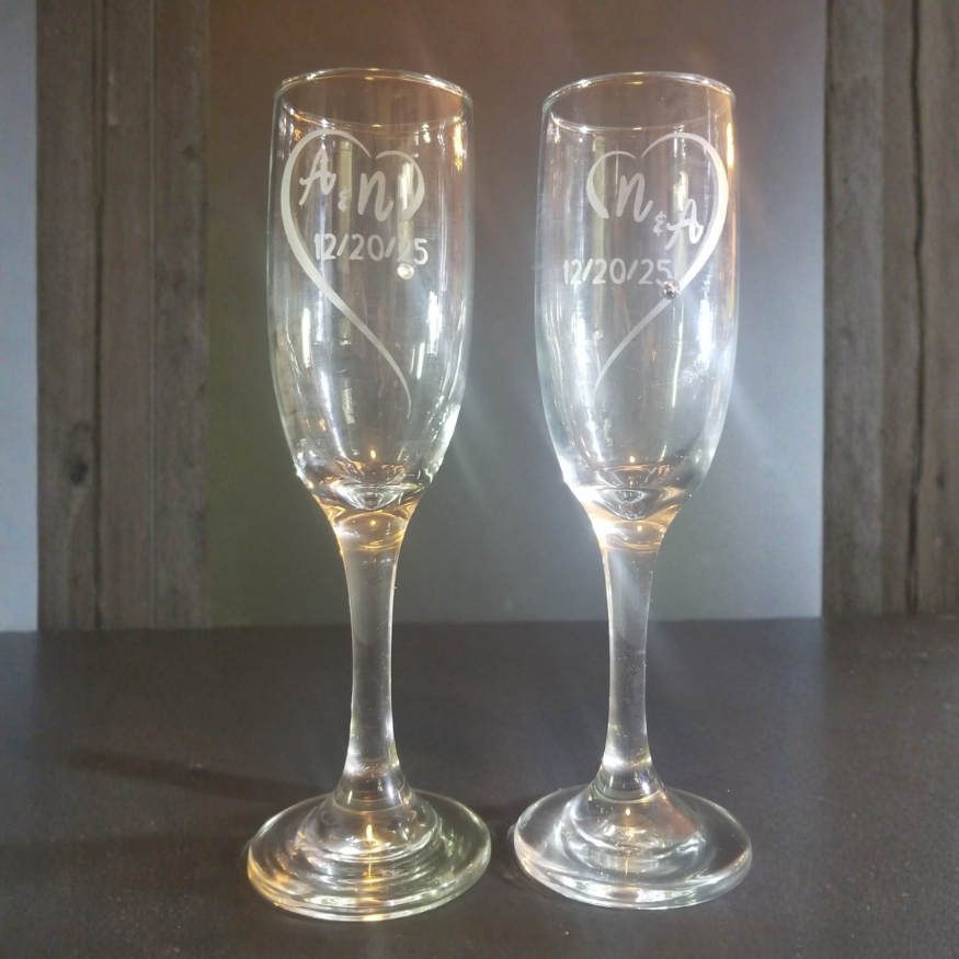 GLASSWARE:  
Etched Glasses * Faux-Stained Glass * Shadowboxes * Lights * Etc.