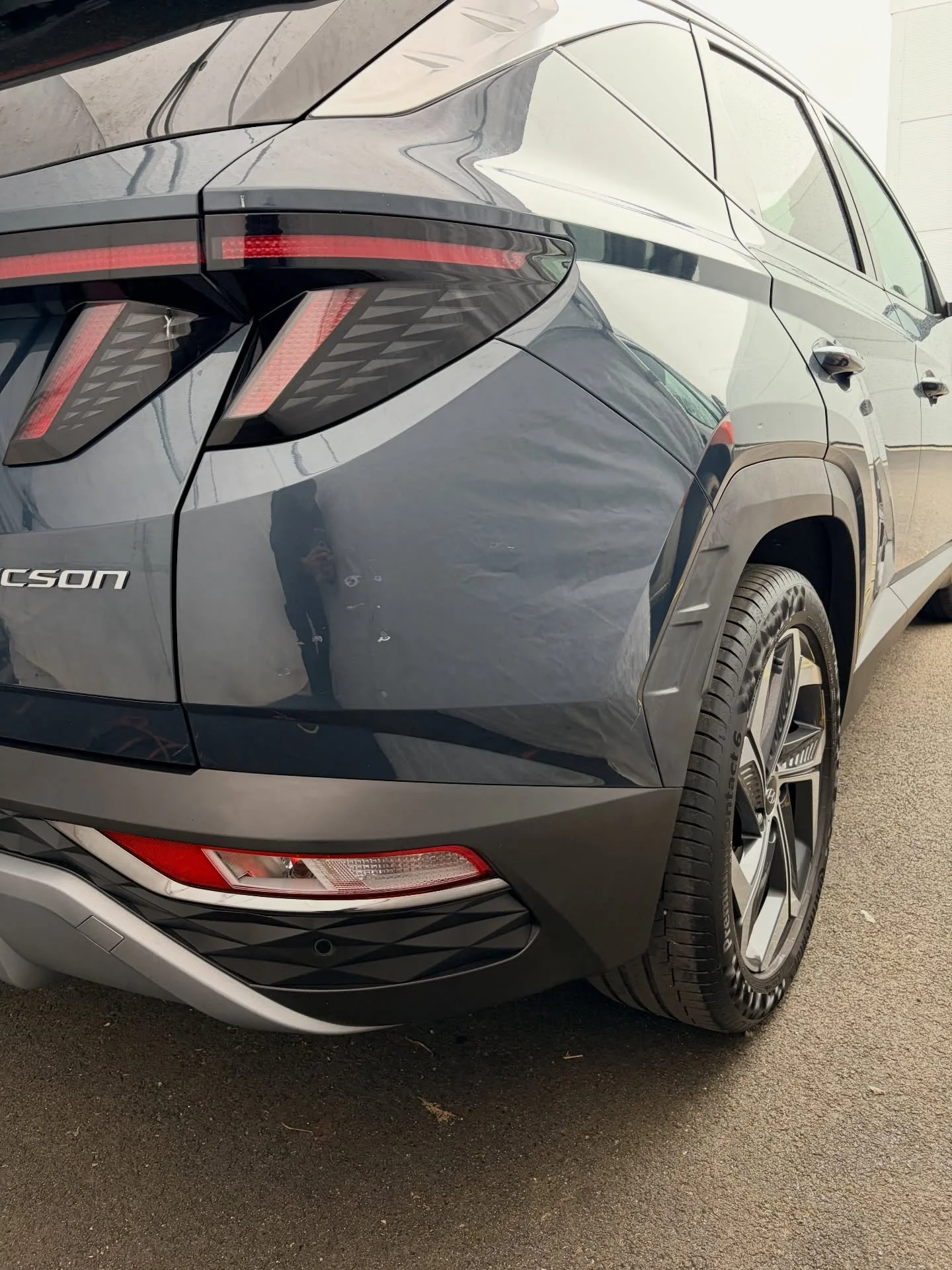 A quick little bumper on this Hyundai.