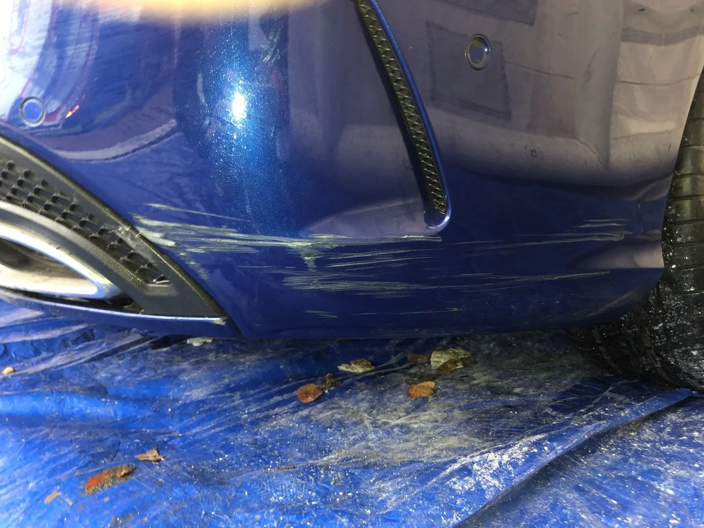 This Merc is back looking new. Saving the customer from costly repairs at the end of their lease.