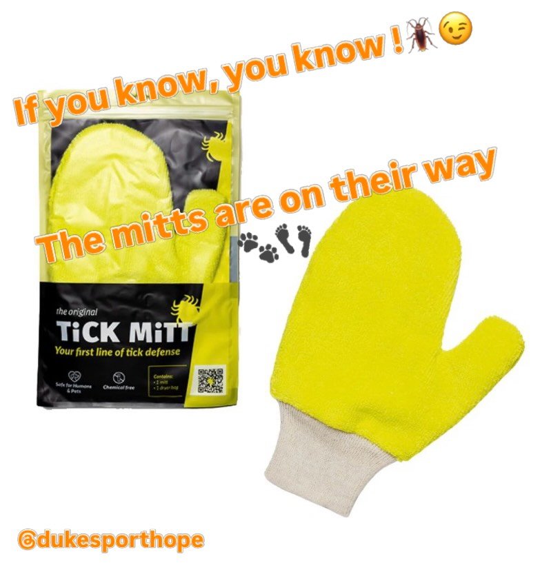 Our @tick.mitt order is en route!!
We can&rsquo;t wait to get our hands on these😉 They are a safe and easy way to remove ticks from your pets and you too! 🐾👣🌱
We&rsquo;ll post again when we have them in-store so stay tuned!

#ticksuck 
@porthopeh