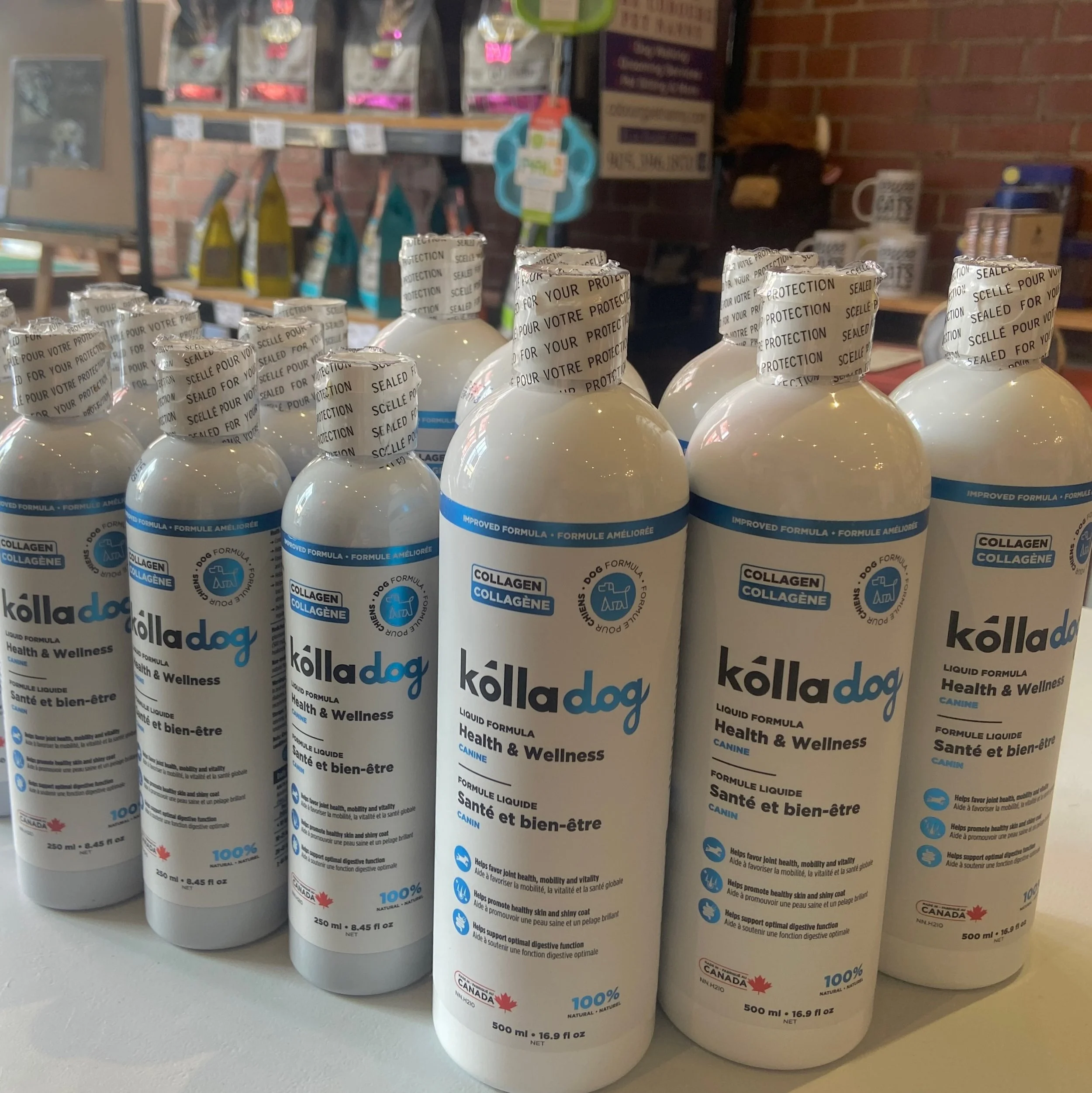 We looooove restock days @dukesporthope 😃
Kolladog liquid collagen has been MIA for a while but they&rsquo;re baaaack! We highly recommend this amazing Canadian🇨🇦product for your furry pals. We&rsquo;re talking joint &amp; mobility support, health