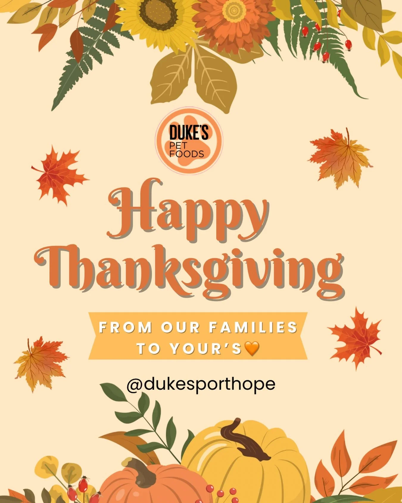 Giving thanks is something we do daily at @dukesporthope and even more so this time of year. 
As we celebrate this year&rsquo;s harvest and the bounty our local farmers provide, we also give thanks for the support of our community. 🧡🍂🍁

@porthopeh