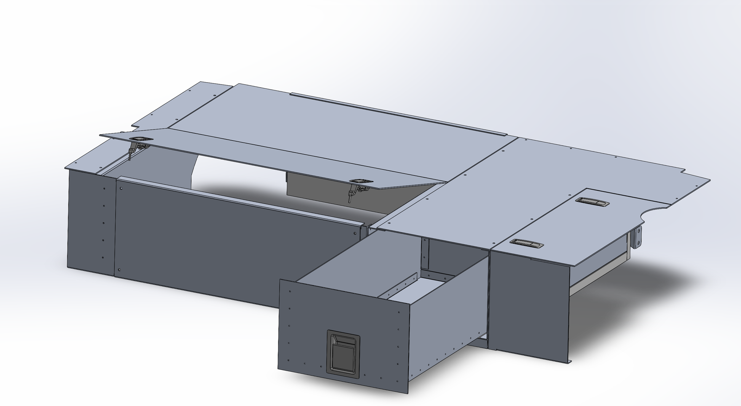 Aluminum sheet metal storage