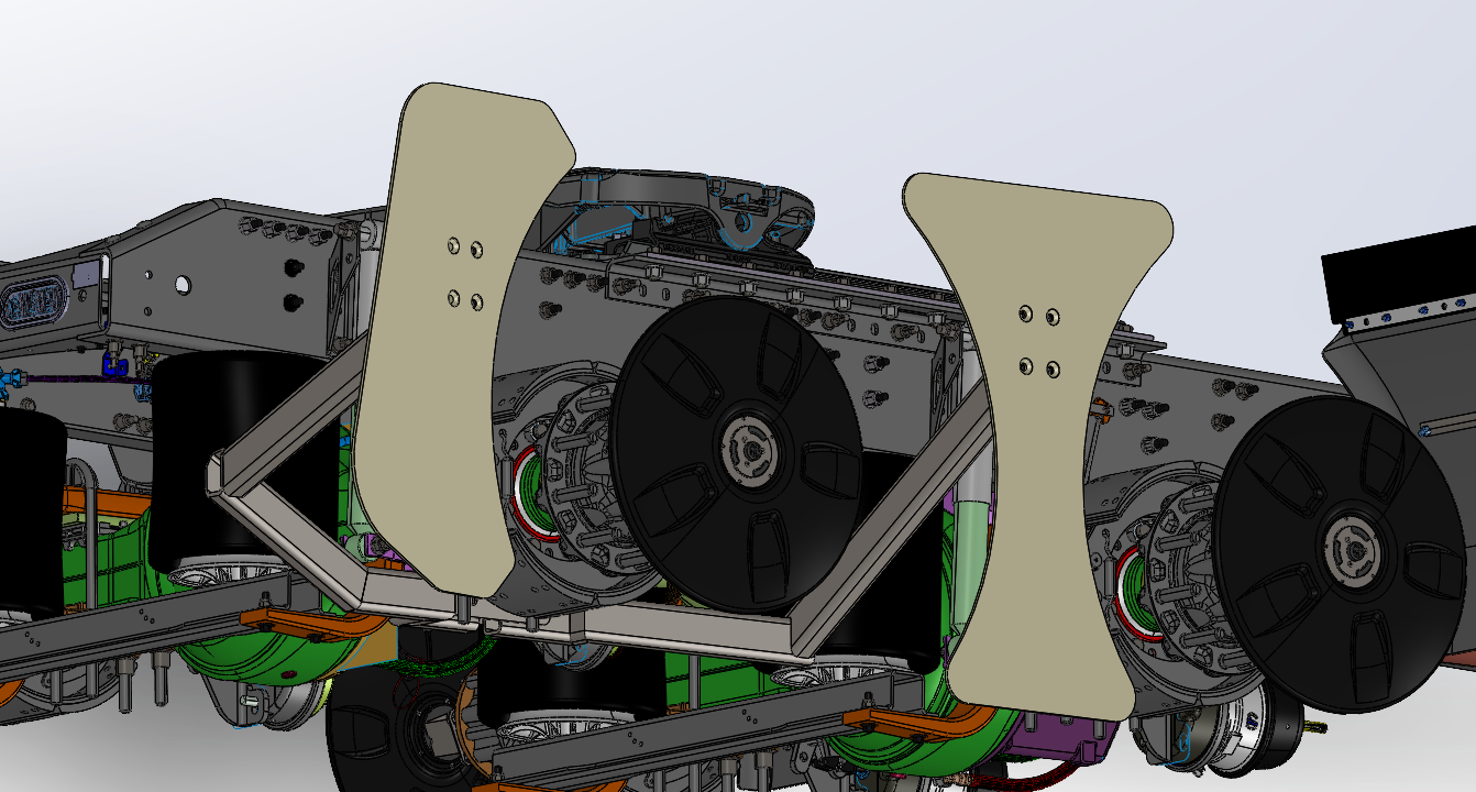 Wind fairing for Volvo suspension