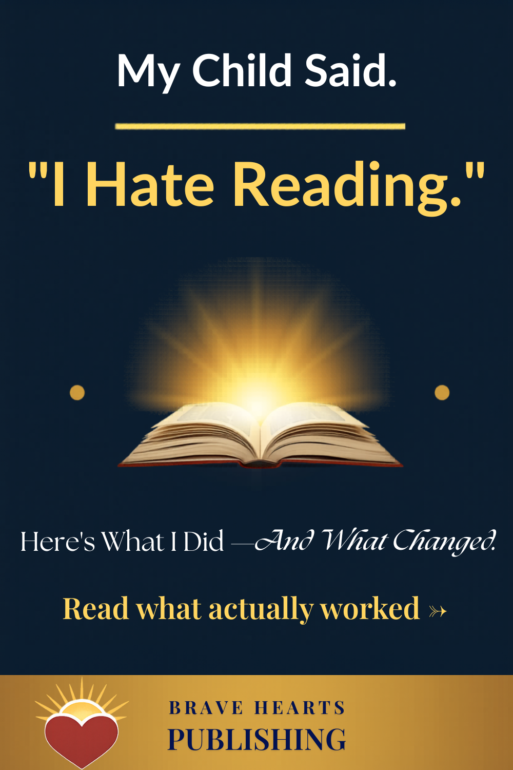 My Child Hates Reading: What Actually Works