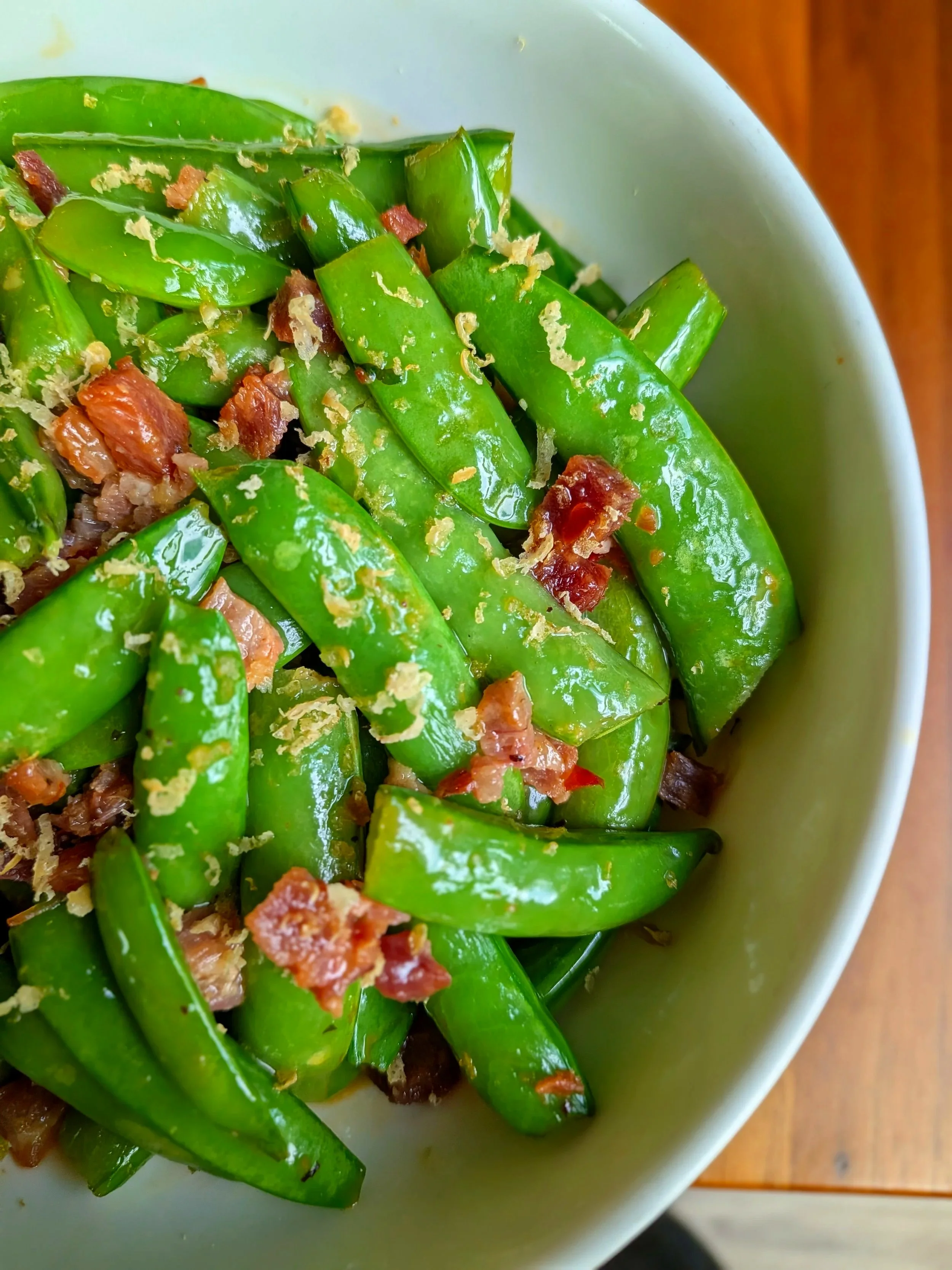 Braised Sugar Snap Peas