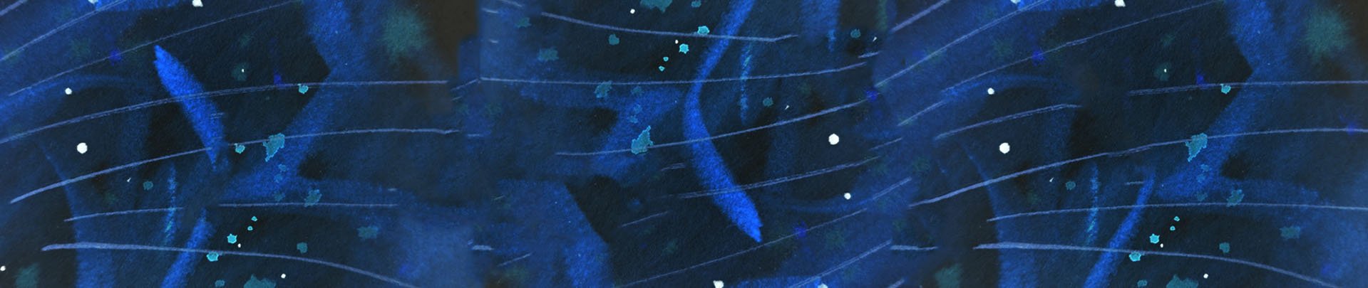 Abstract digital element with blue and black hues, featuring exciting textural streaks and dots.