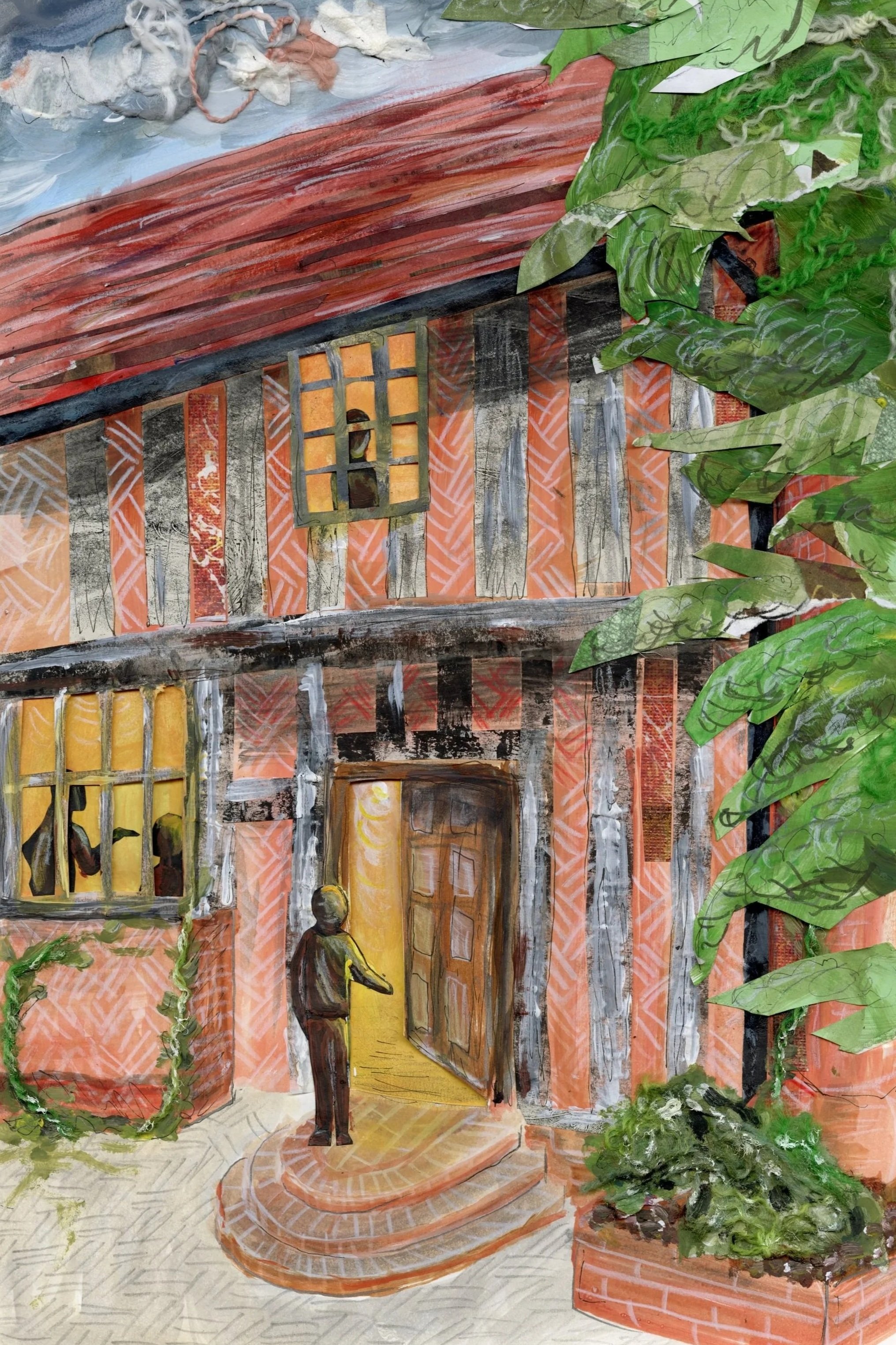 textural illustration for Benton End House