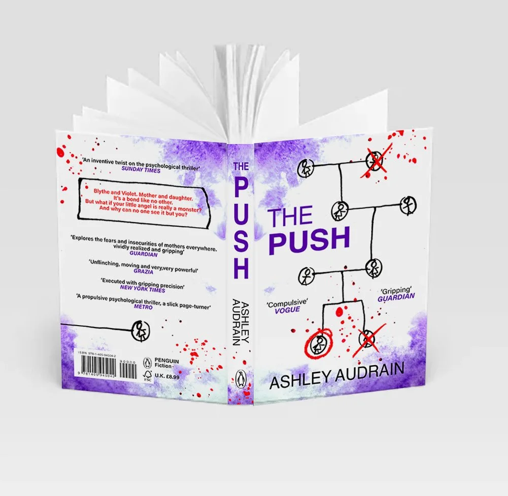 bookcover illustration design for 'the push'