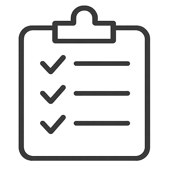 Clipboard checklist icon