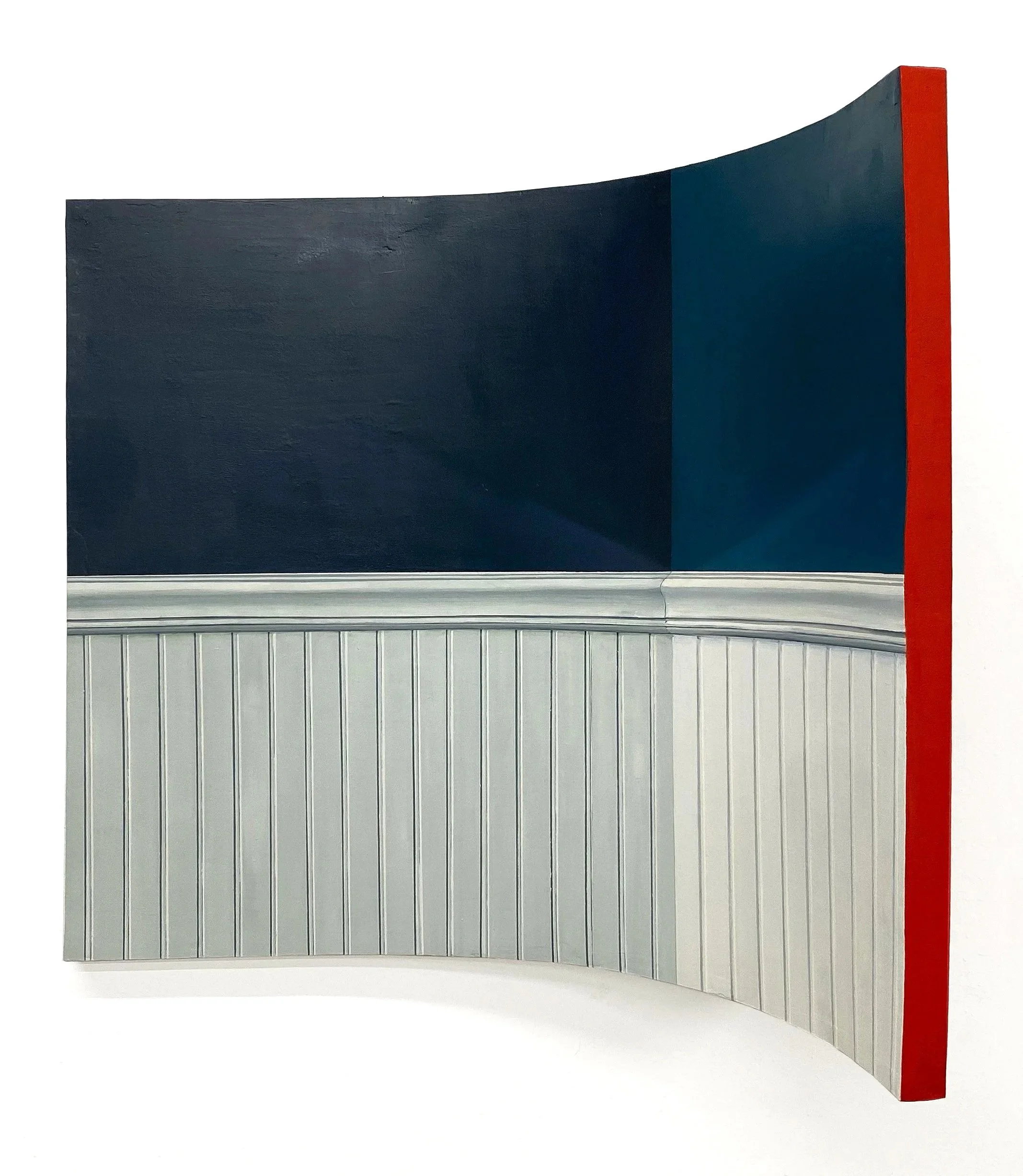 Right Angles and Modernist Tropes, 2021 
Oil on panel
36 x 36 x 20 in