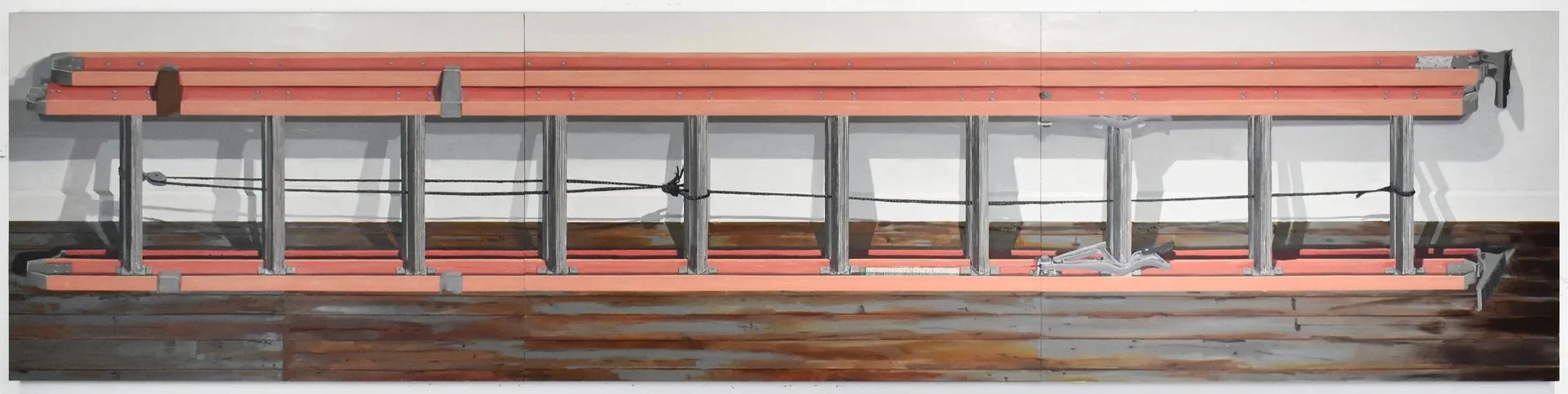 Ladderal, 2023
Oil on panel
31 ½ x 132 in