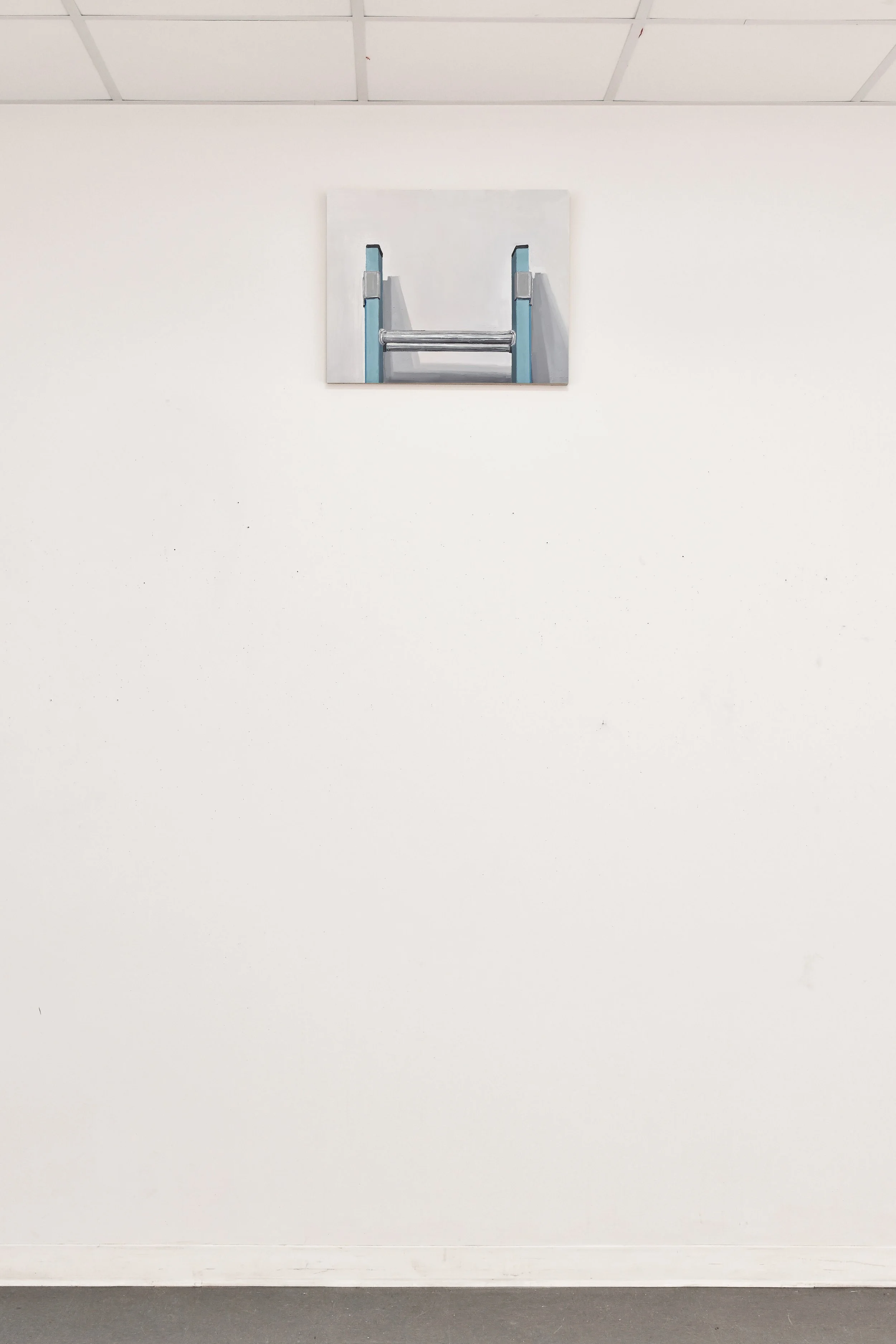 The Top Rung (install), 2024
Oil on panel
18.5 x 23.5 in (hung out of reach)