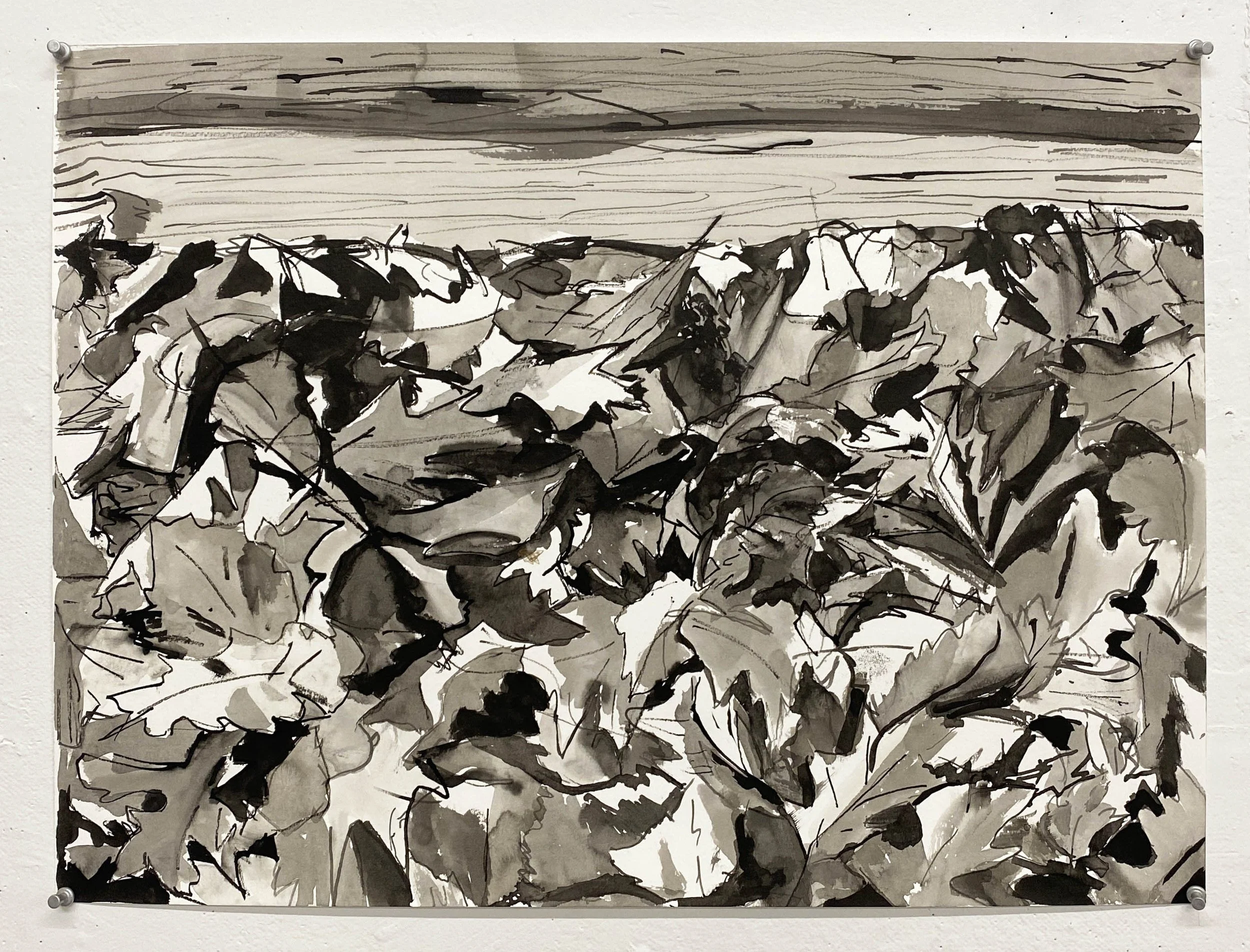 Isolation Drawing (Day 20), 2021
Ink on paper