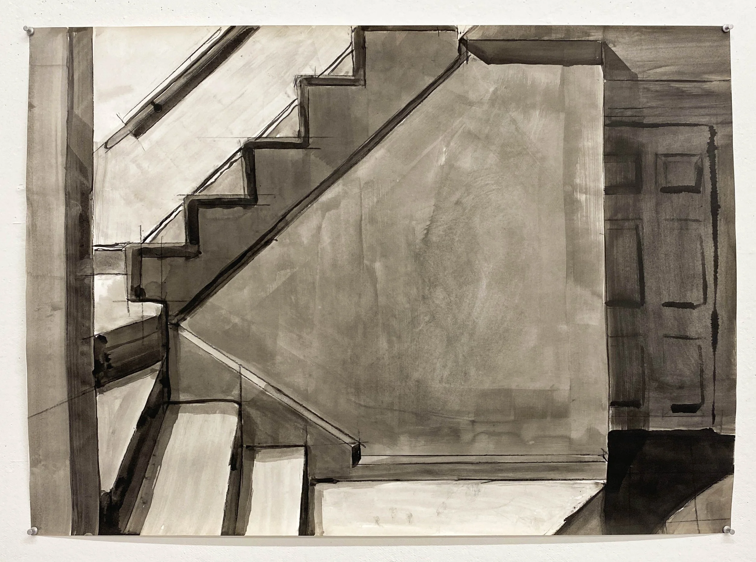 Isolation Drawing (Day 19), 2021
Ink and conte on paper