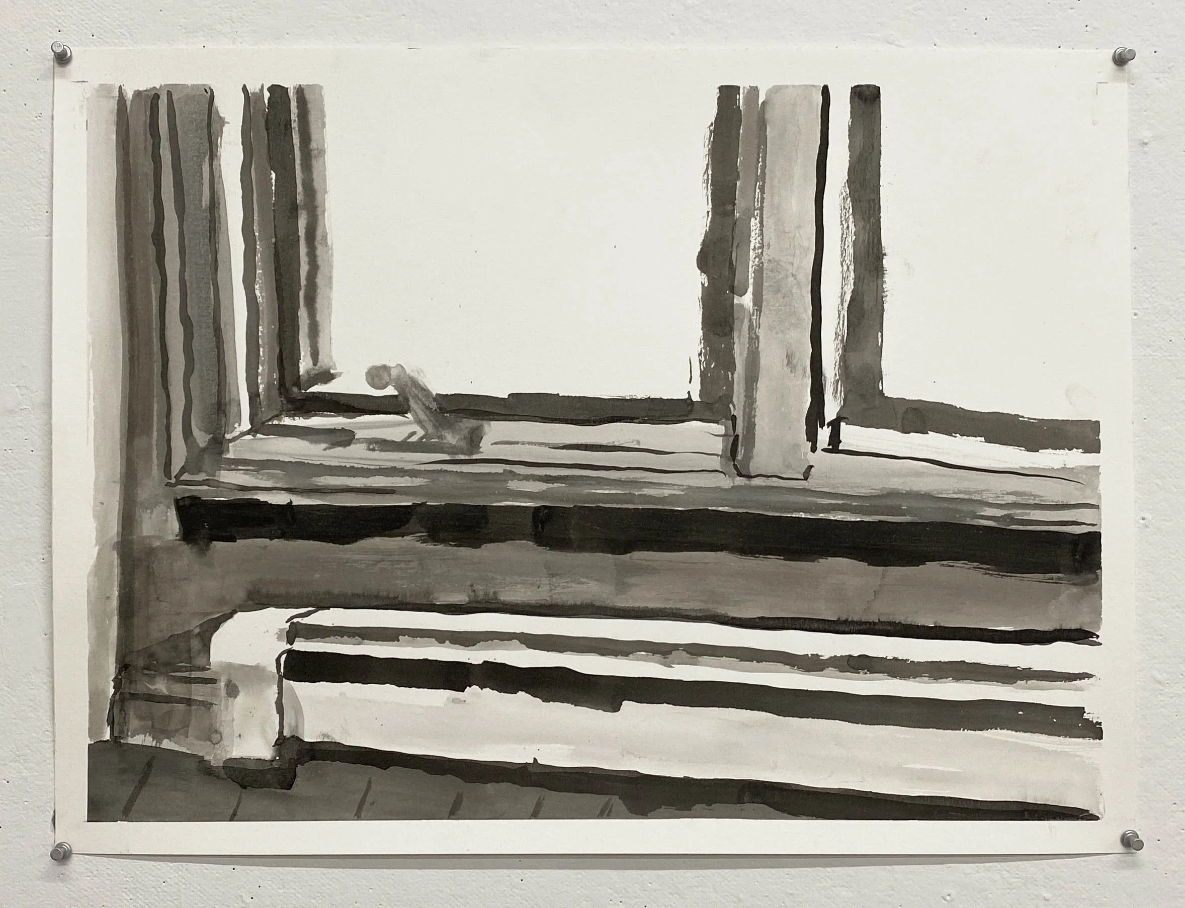 Isolation Drawing (Day 3), 2021
Ink on paper