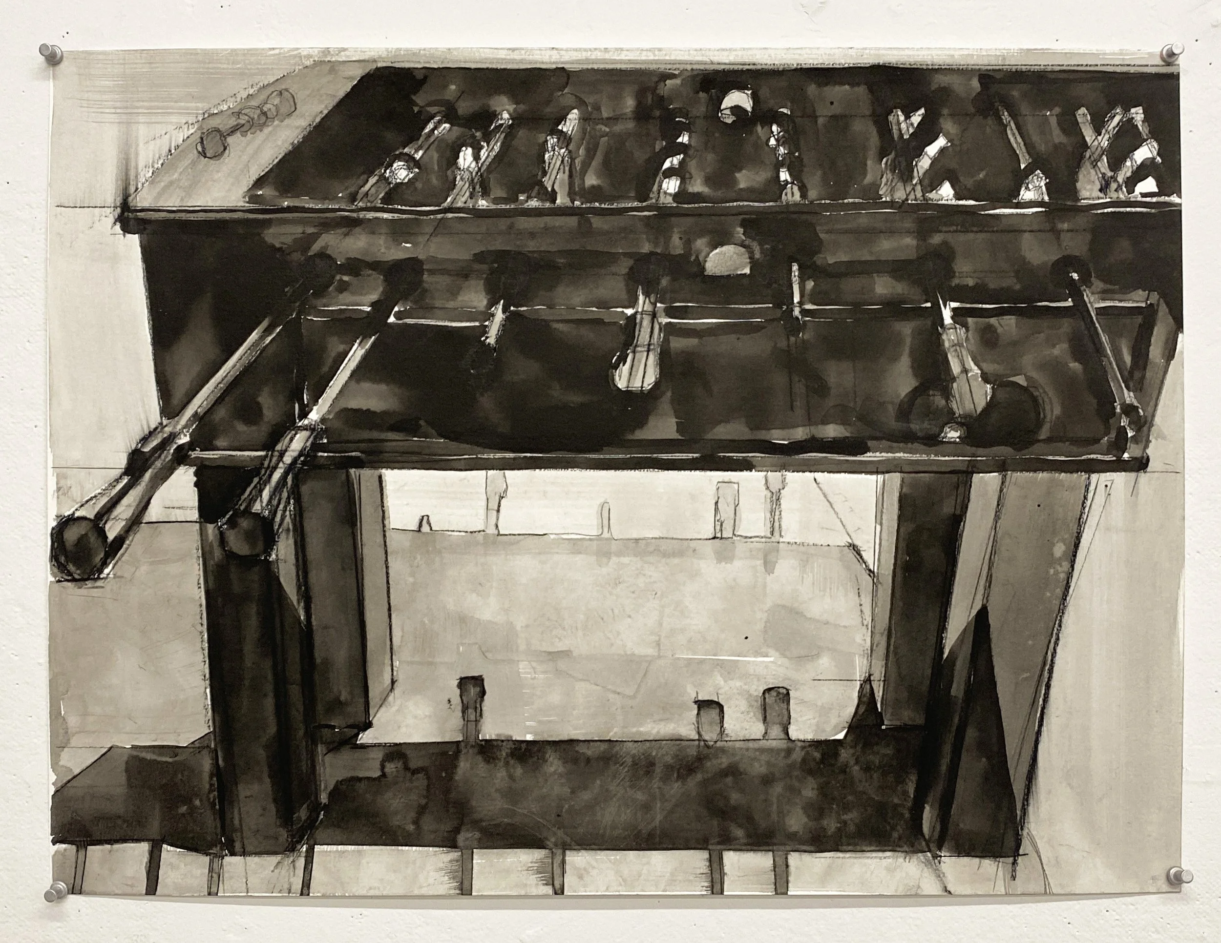 Isolation Drawing (Day 34), 2021
Ink and conte on paper