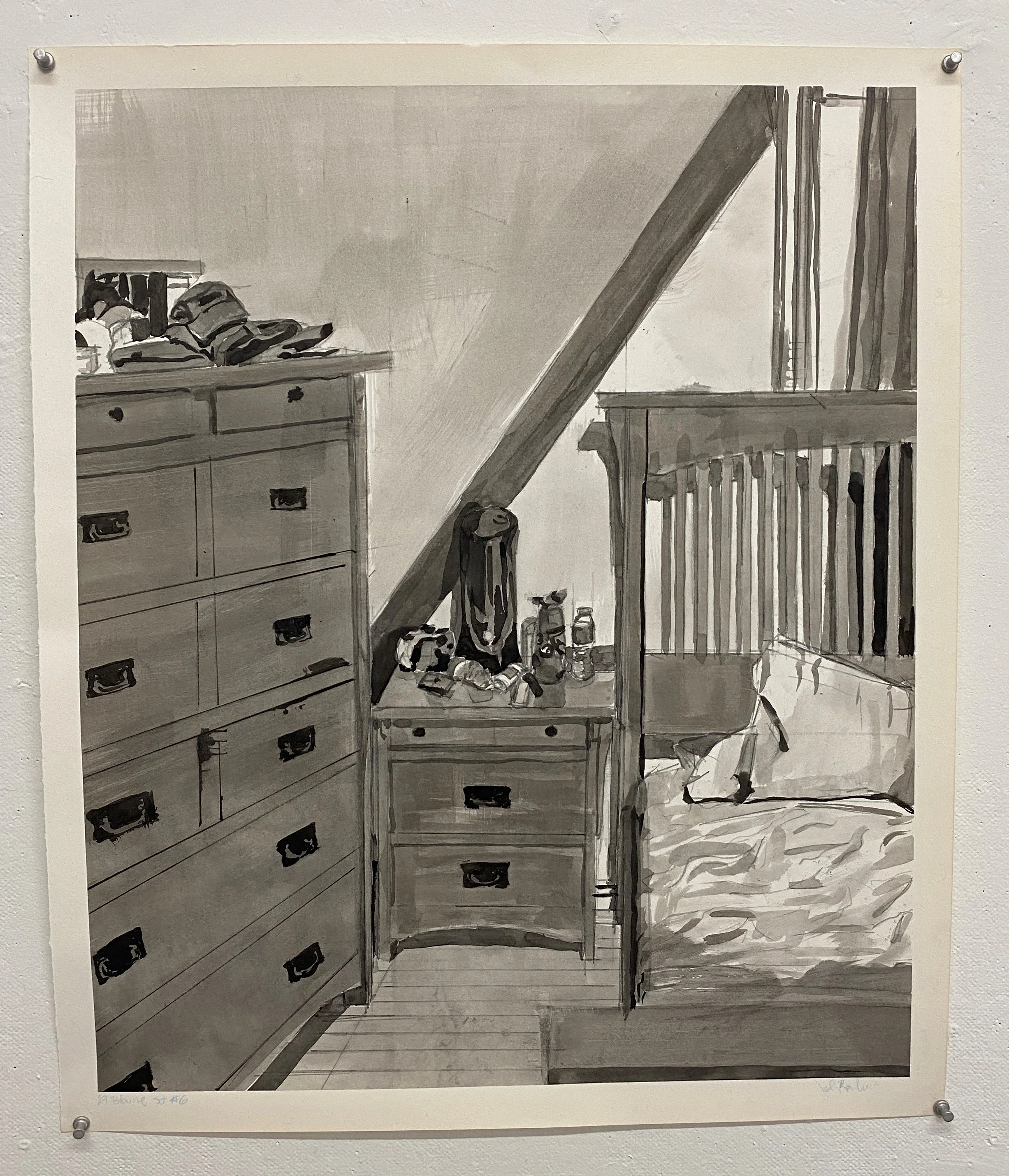 29 Blaine St 6, 2021
Ink and conte on paper