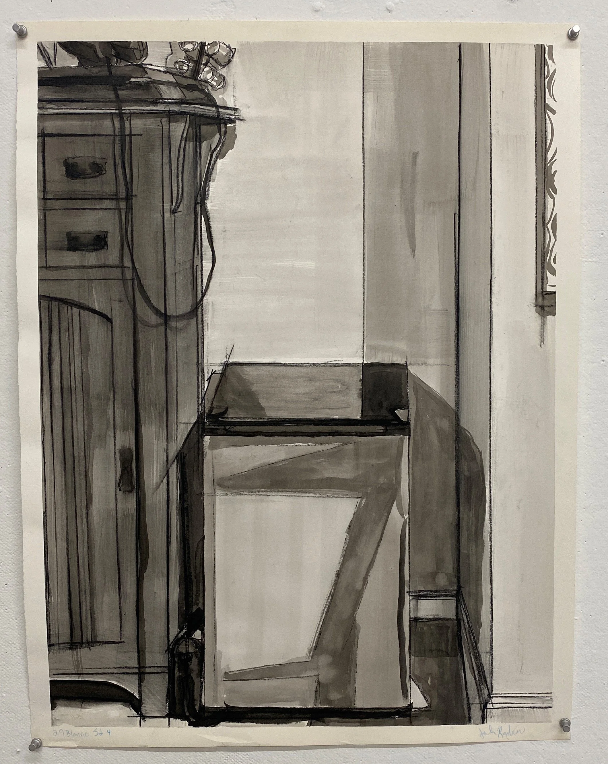 29 Blaine St 4, 2021
Ink and conte on paper
