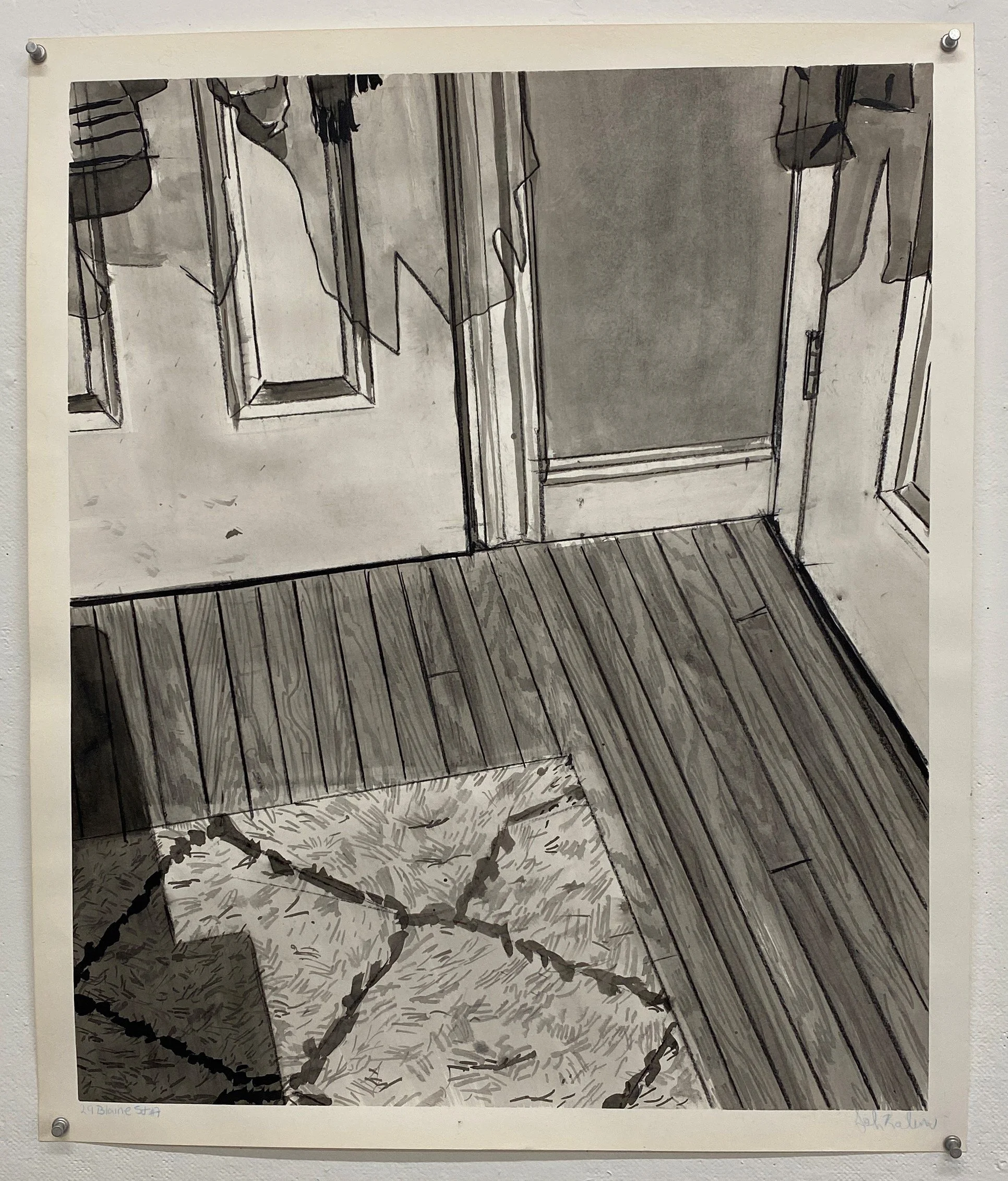 29 Blaine St 7, 2021
Ink and conte on paper