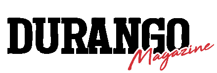 Close-up of a magazine cover with the word 'Magazine' in red cursive font