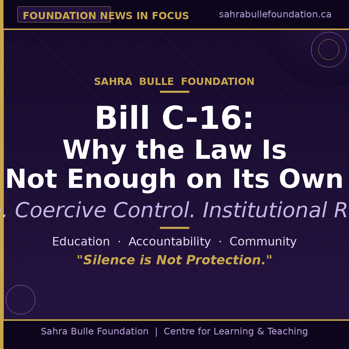 Bill C-16: Why the Law Is Not Enough on Its Own