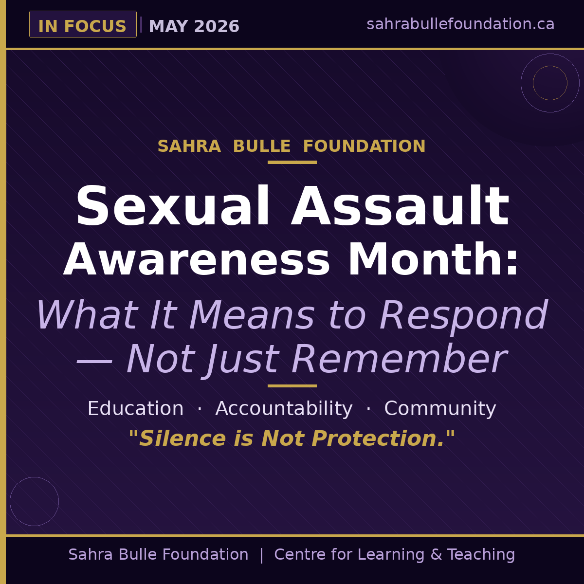 Sexual Assault Awareness Month: What It Means to Respond — Not Just Remember