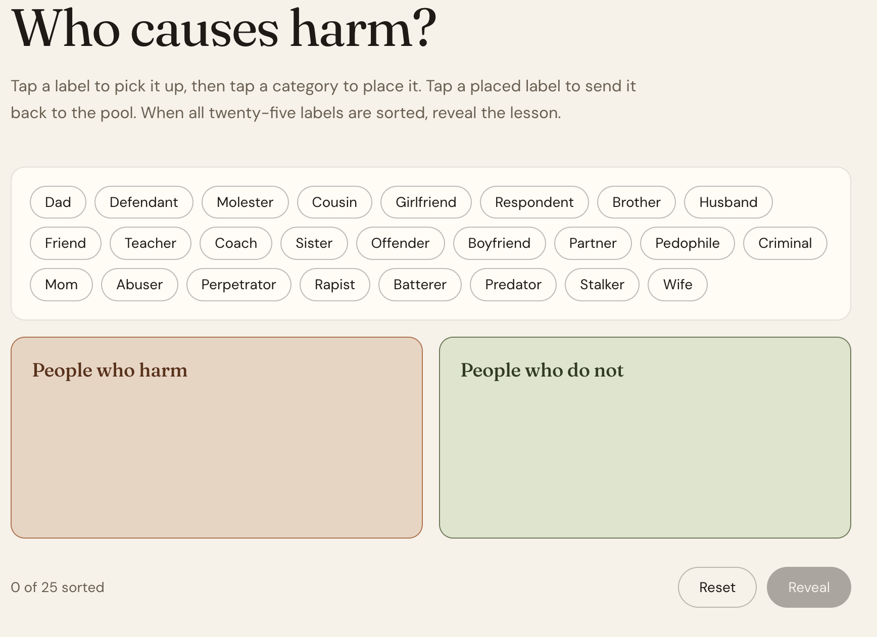 Who Causes Harm?
