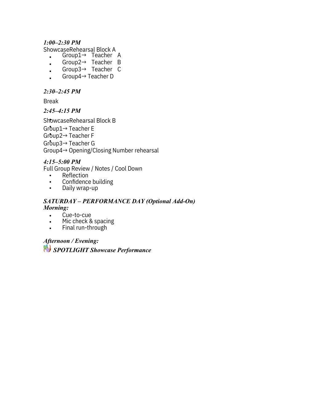 Treston J. Henderson - Spotlight Broadway Intensive - Oak Rideg Tenessee - Young Actors - Dancer - Singer - Actor - Young Performers - Train for Broadway - Broadway Internships - Aspiring Performers - Tenessee Actors - Theatre Teacher - Vocal Coach