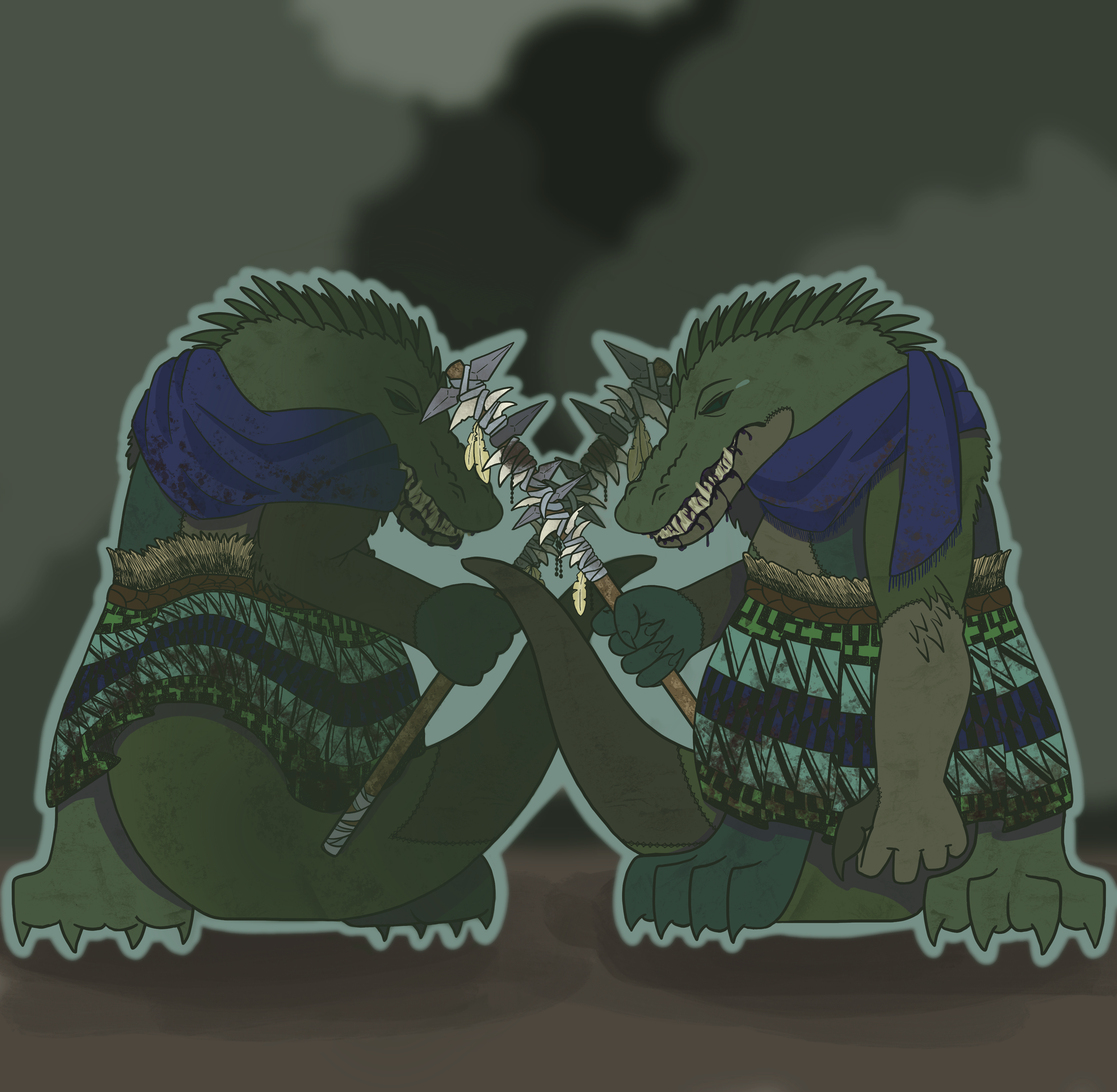 This is my Dungeons and Dragons character for a campaign I'm playing in called The Crooked Moon.
I used these illustrations to print custom miniatures for my friends and I!