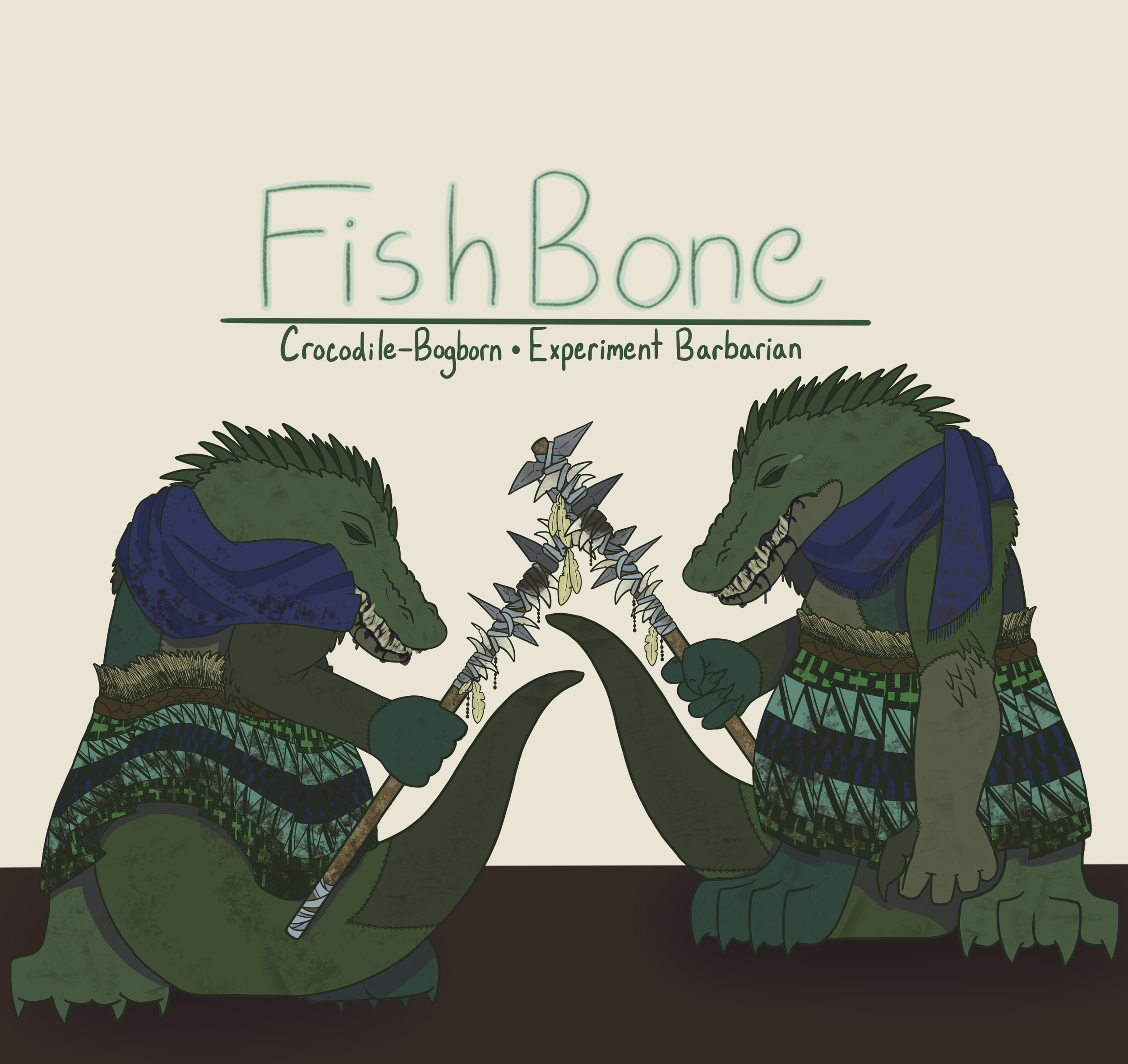 Fishbone is very new to this world despite being so large and is finding it hard to navigate the valley of Wickermore Hollow. He doesn't want to cause trouble but finds it following him wherever he goes.