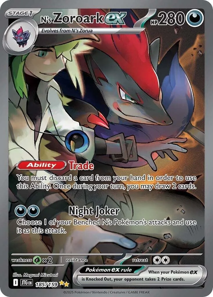 N’s Zoroark ex 185/159 NM